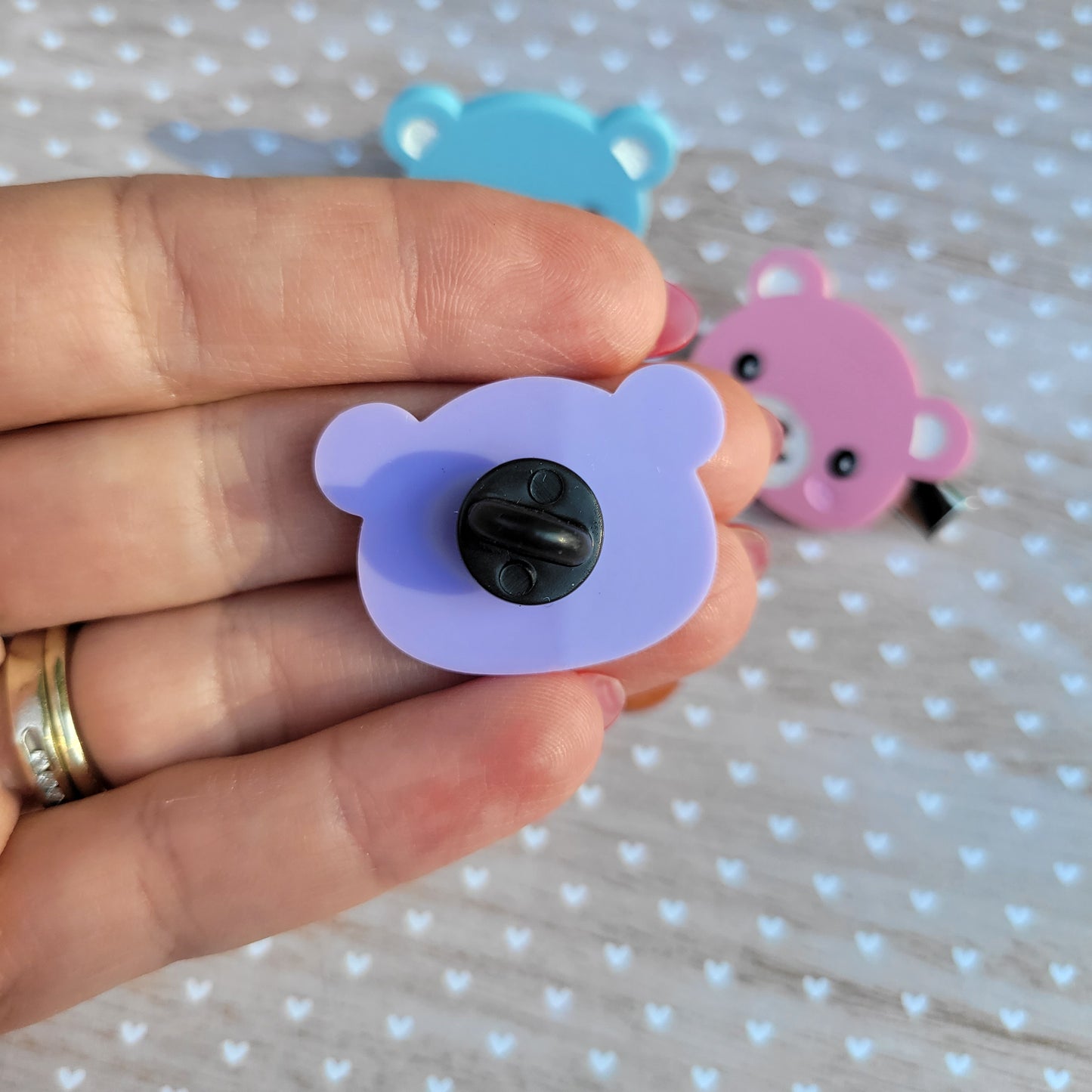 Kawaii Bear Pin | Pastel Bear | Kawaii Brooch | Bear Brooch | Teddy Bear
