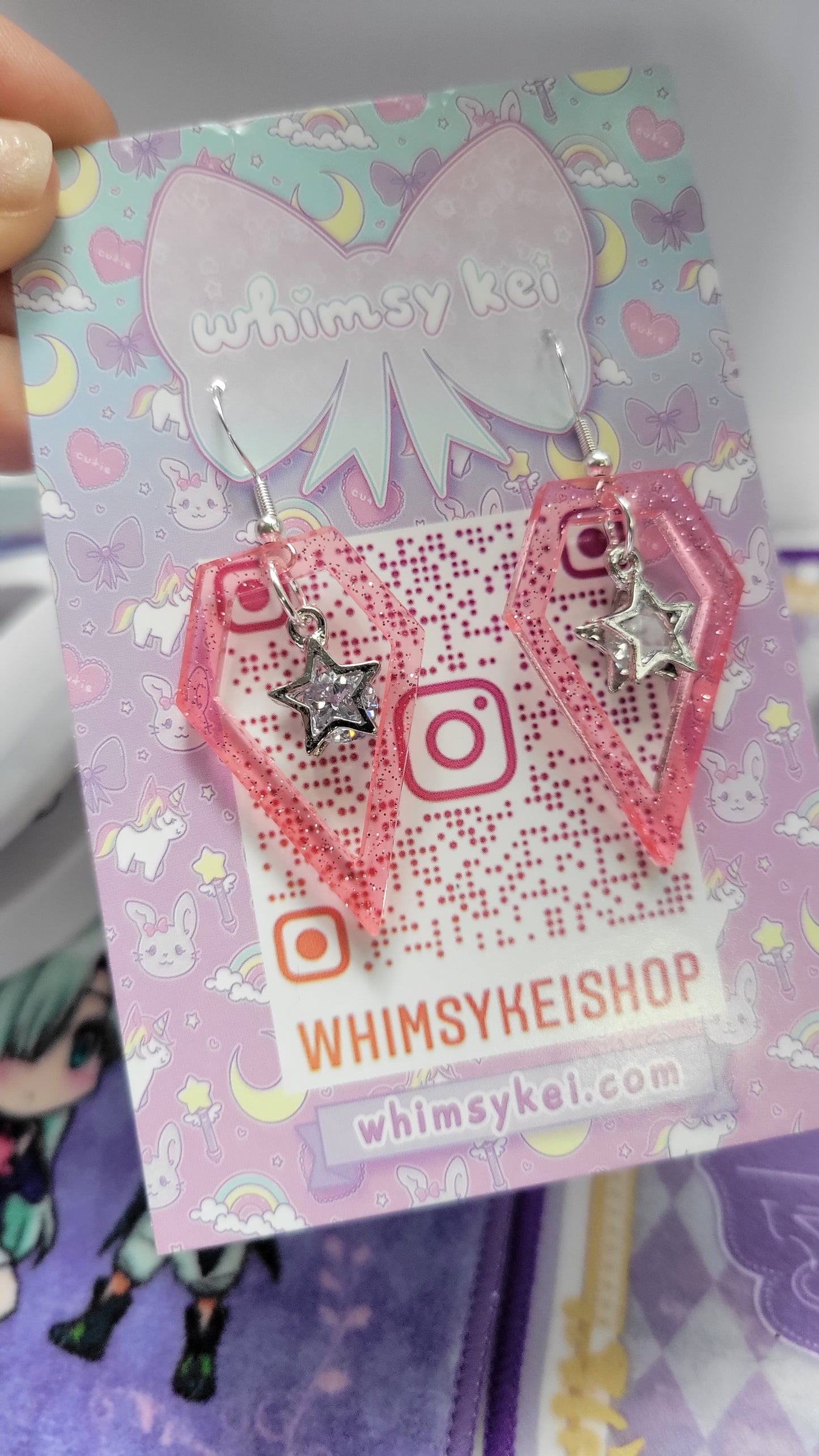 Popstar Ice Earrings | Diamond Dangles | Sparkly Diamond Earrings