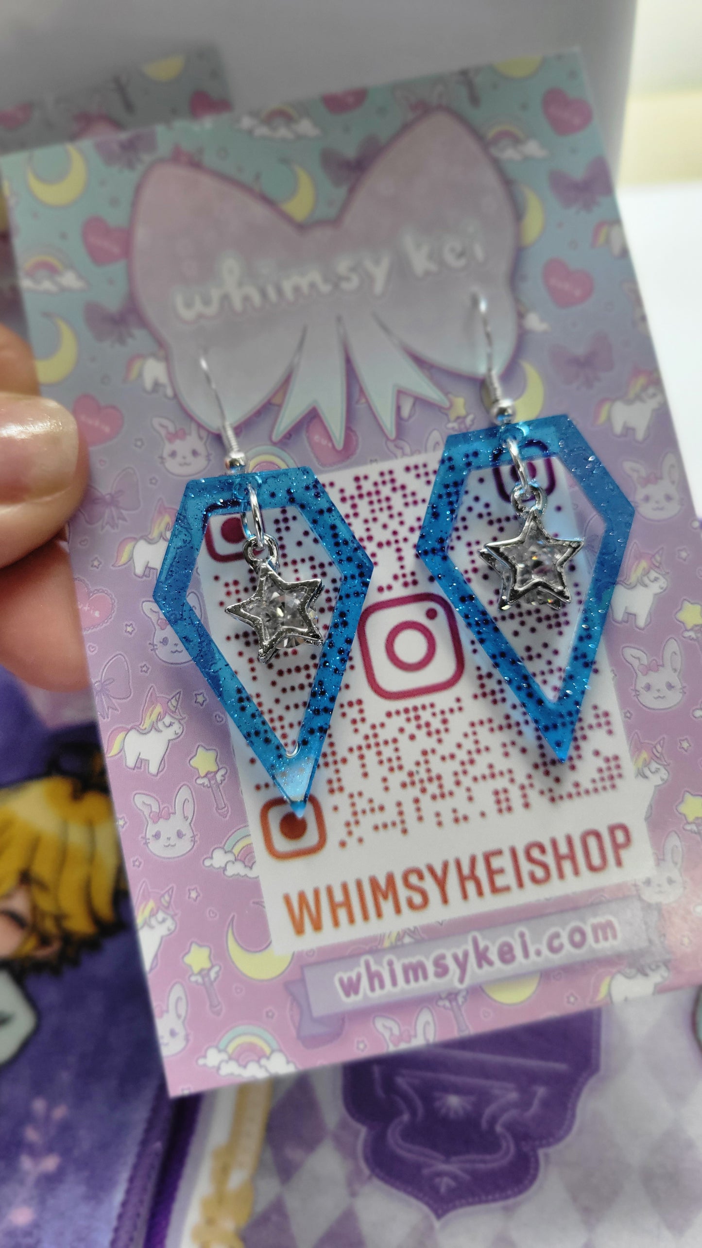 Popstar Ice Earrings | Diamond Dangles | Sparkly Diamond Earrings