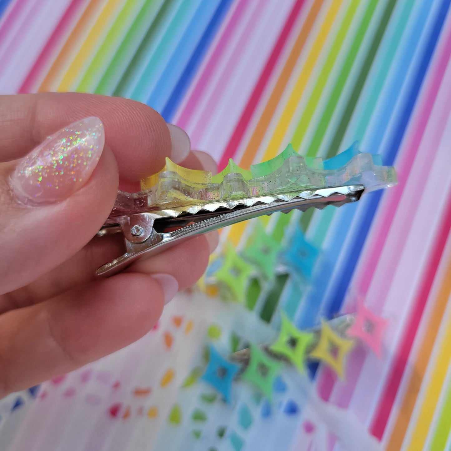 Kira Kira Clip | Magical Girl Hair | Precure Inspired | Sparkly Hair | Glow in the Dark Hair