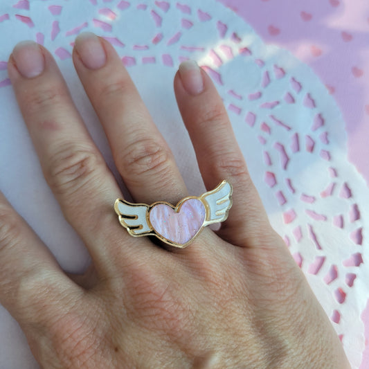 Magical Girl Ring | Winged Heart Ring | Anime Inspired Ring | Card Captor Ring