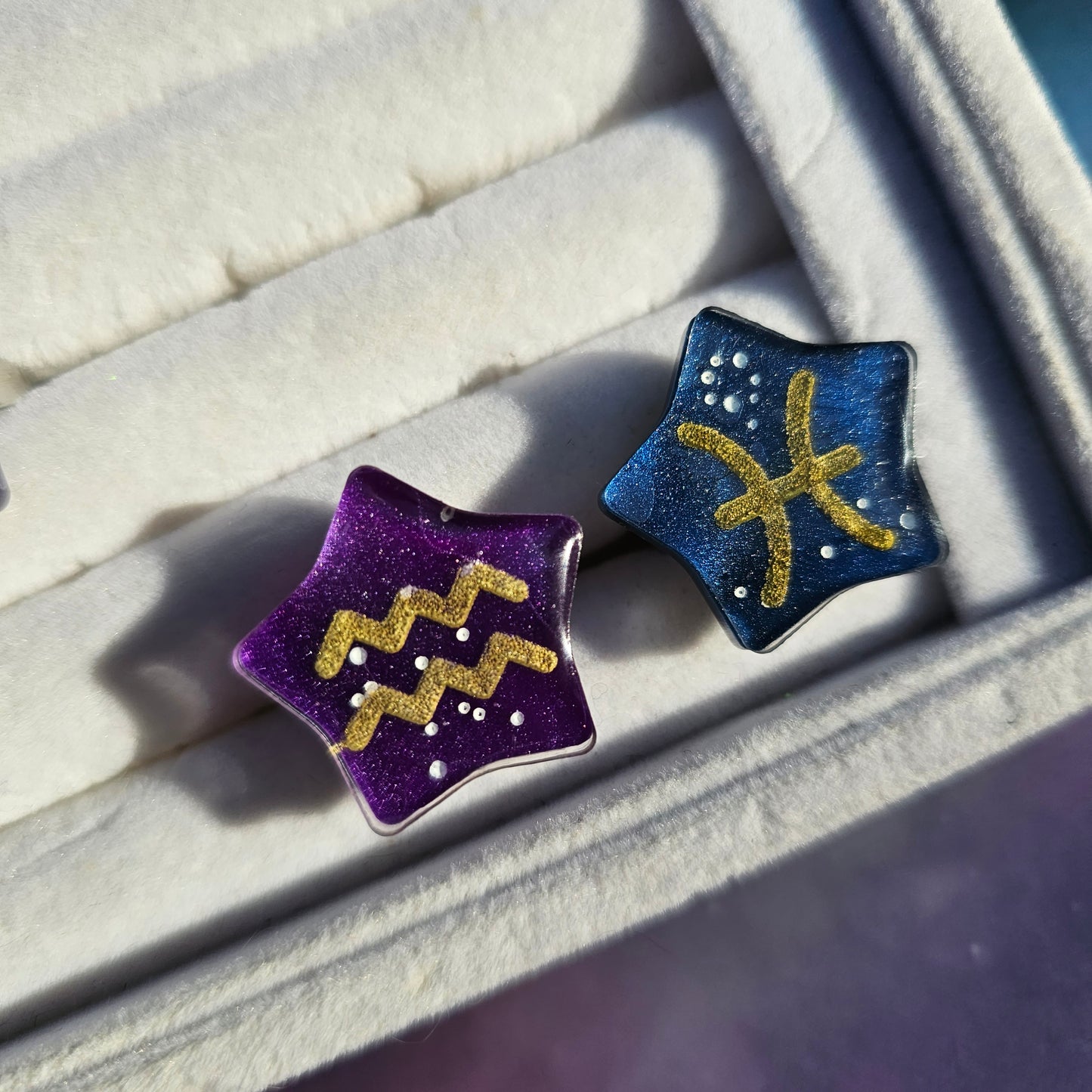 Astrology Ring | Zodiac Ring | Celestial Ring | Purple Ring | Elegant Gothic Lolita Ring