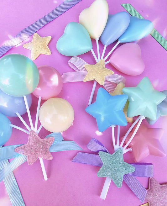 Pastel Balloon Hair Clip | Birthday Balloon Clip | Birthday Kei Hair | Spank Kei Clip | Fairy Kei