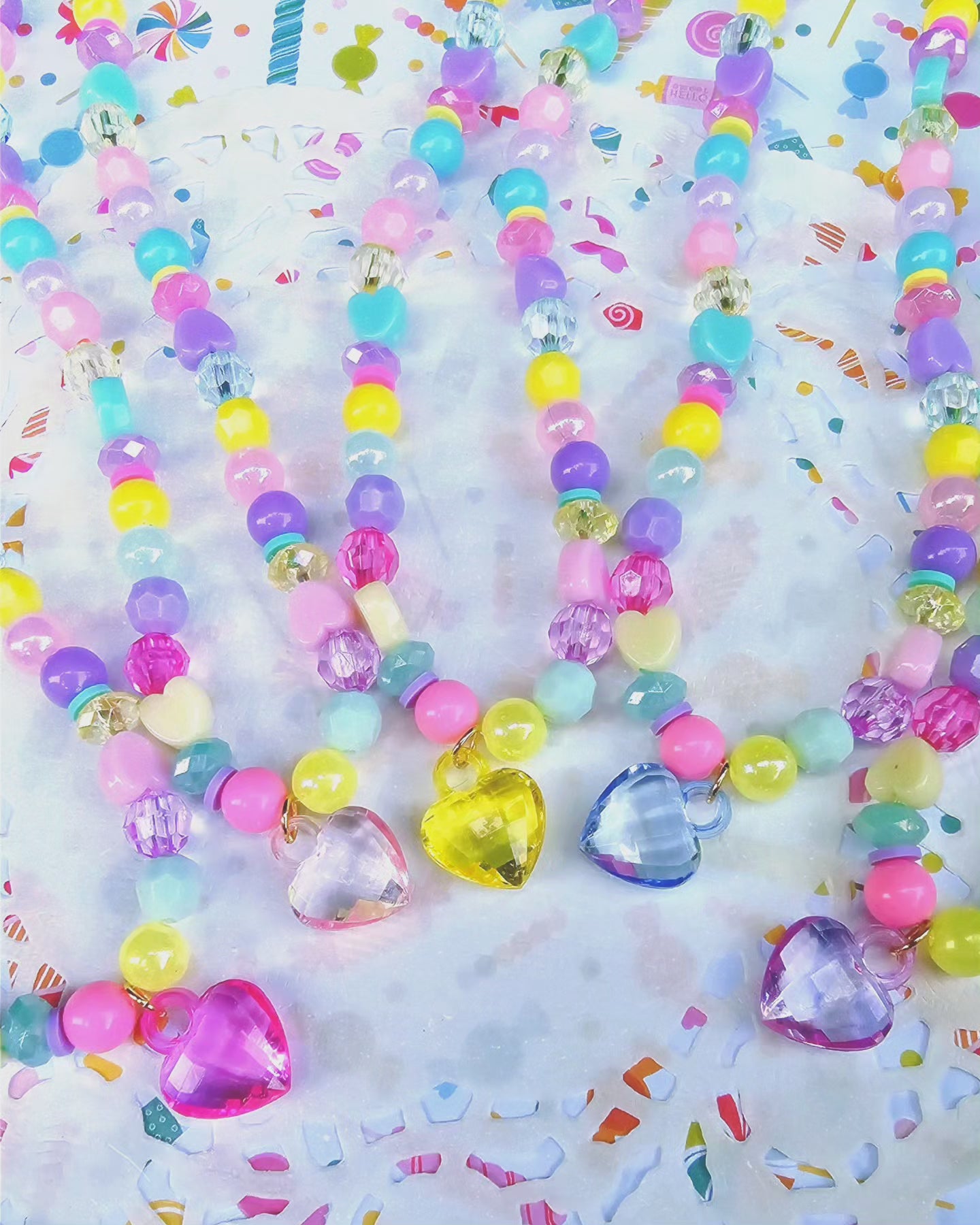 Fairy Kei Jewelry Set | Pastel Kei Necklace | Beaded Necklace | Rainbow Necklace