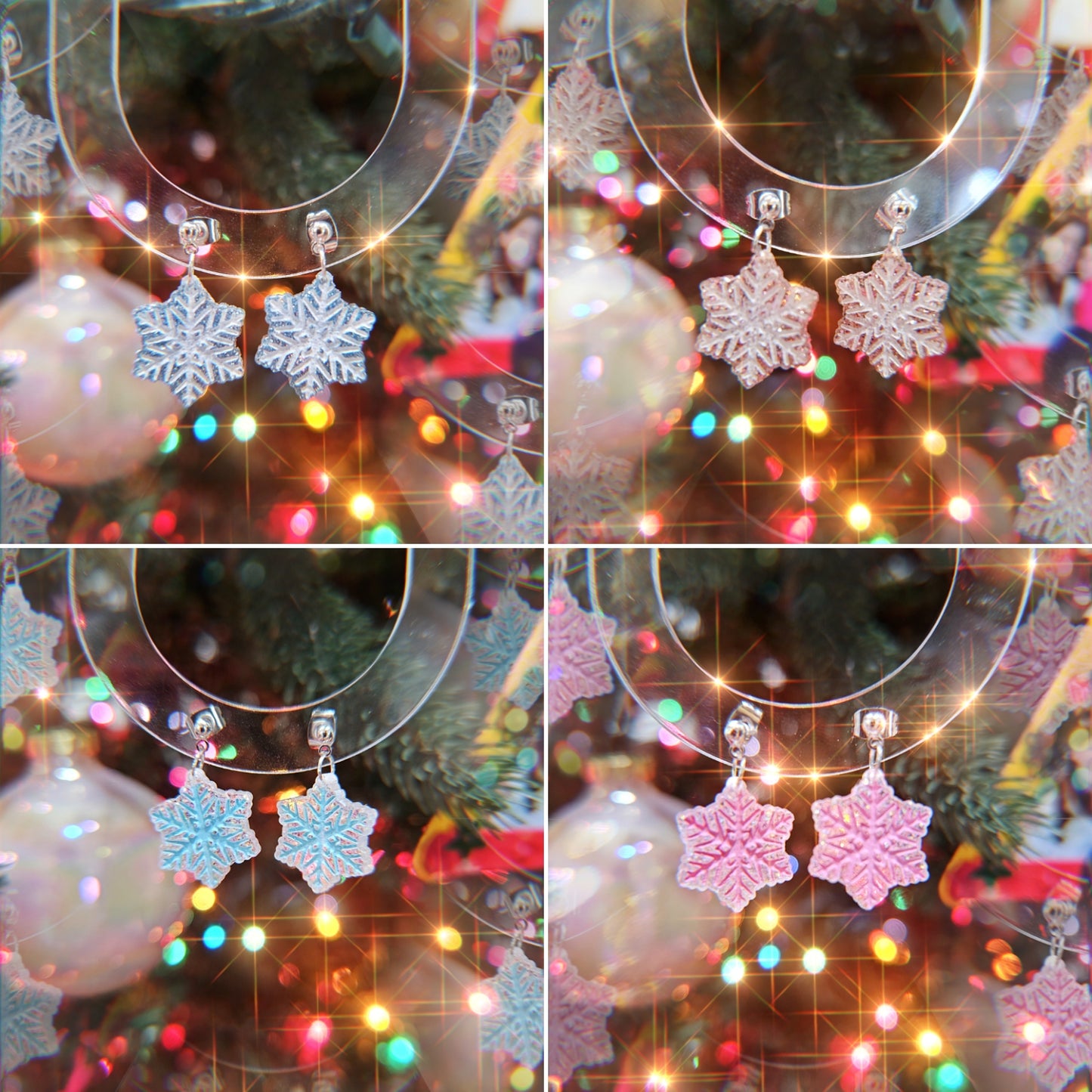 Mini Snowflake Earrings | Winter Earrings | Christmas Earrings | Frozen Earrings | Snow Queen Earrings