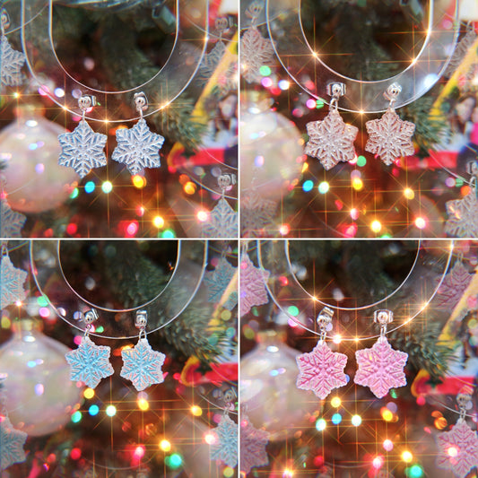 Mini Snowflake Earrings | Winter Earrings | Christmas Earrings | Frozen Earrings | Snow Queen Earrings
