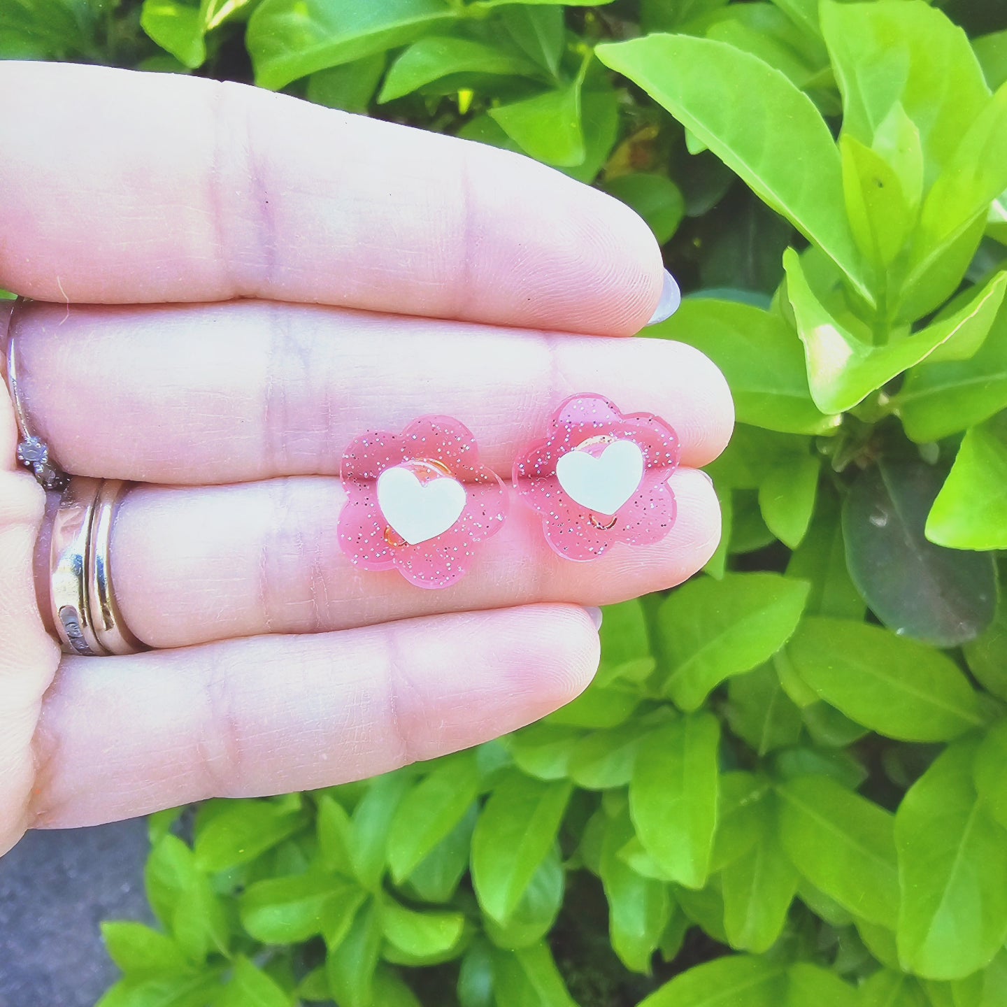 Glitter Daisy Stud | Pastel Daisy | Daisy Earrings