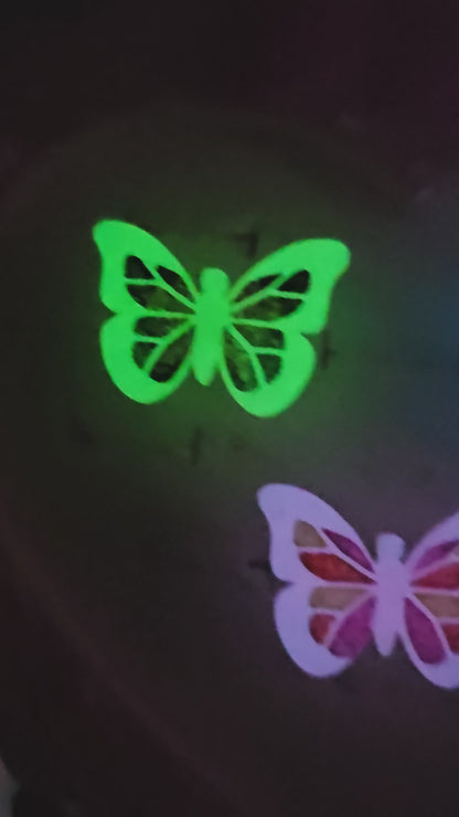 Glow in the Dark Neon Butterfly Clip | Glow Butterfly | Summer Clip | Spring Clip