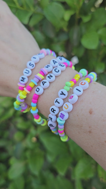 Rainbow Kandi Bracelets | Friendship Bracelets | Rainbow Bracelets