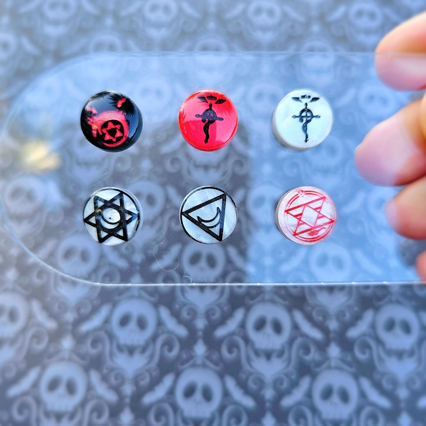 Full Metal Alchemist Stud Earring | FMA Stud Earring | Anime Stud | Homunculus Earring | Alchemist Earring