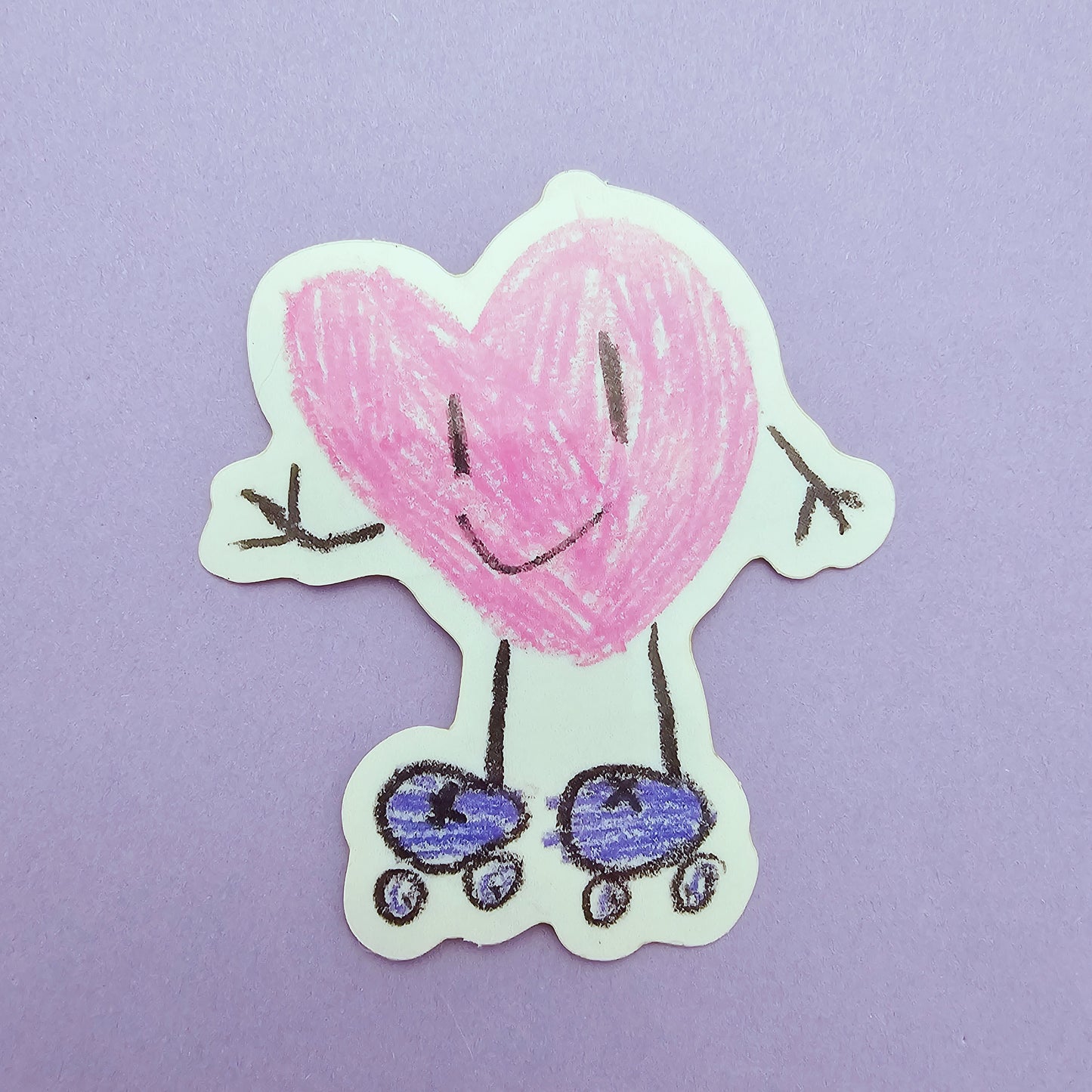 Skate Sticker | Heart Sticker | Rollerskate Sticker