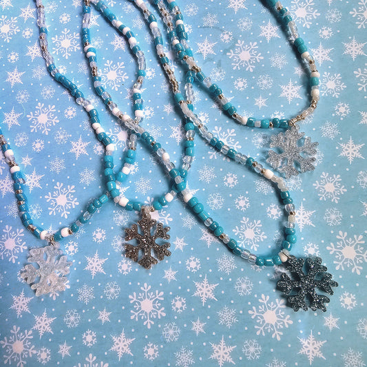 Winter Kandi Choker | Winter Choker | Snowflake Choker | Christmas Choker