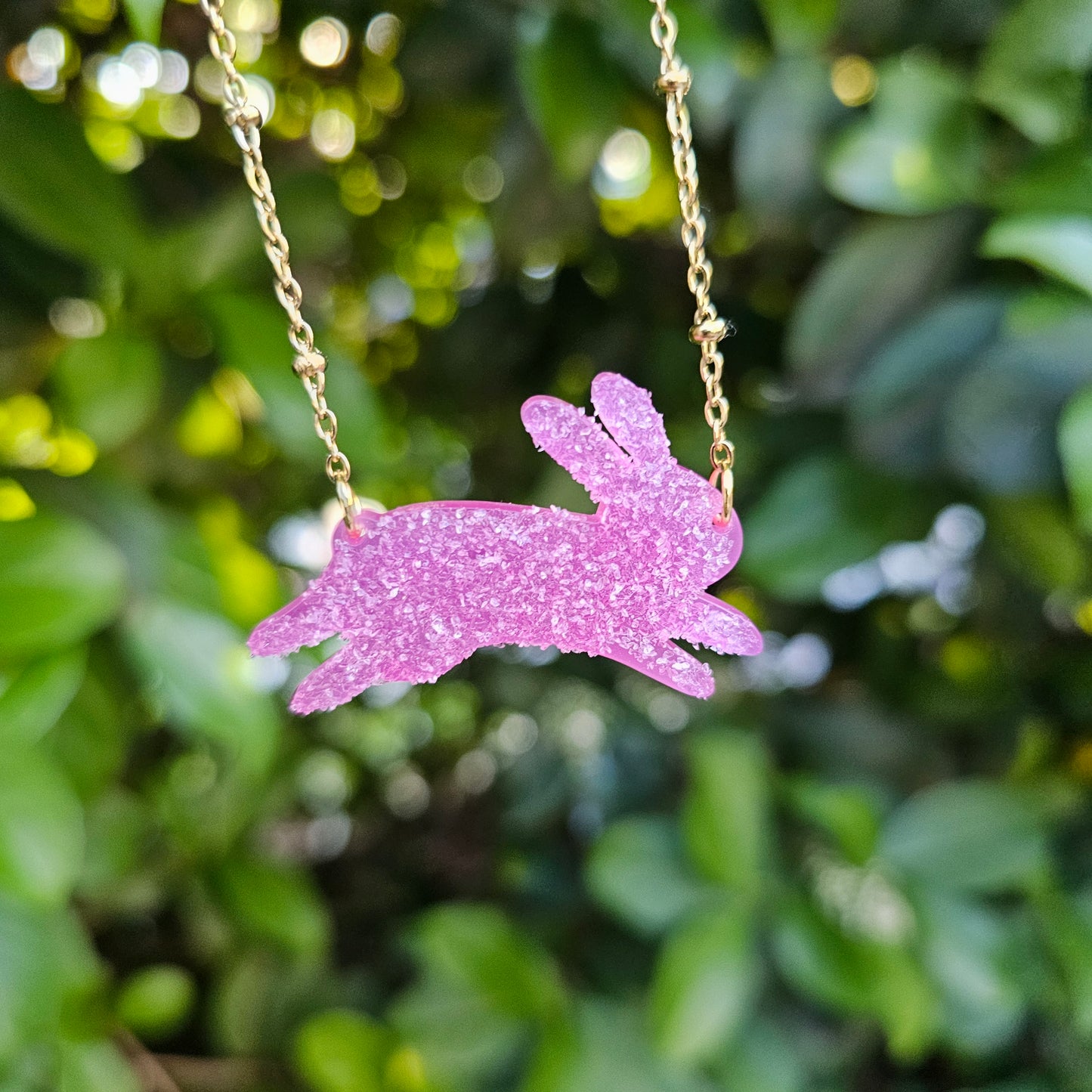 Pastel Bunny Necklace | Fake Candy Necklace | Girly Kei | Dolly Kei | Sweet Lolita Necklace | Easter Necklace | Bunny Necklace| Rabbit Necklace | Fairy Kei Necklace
