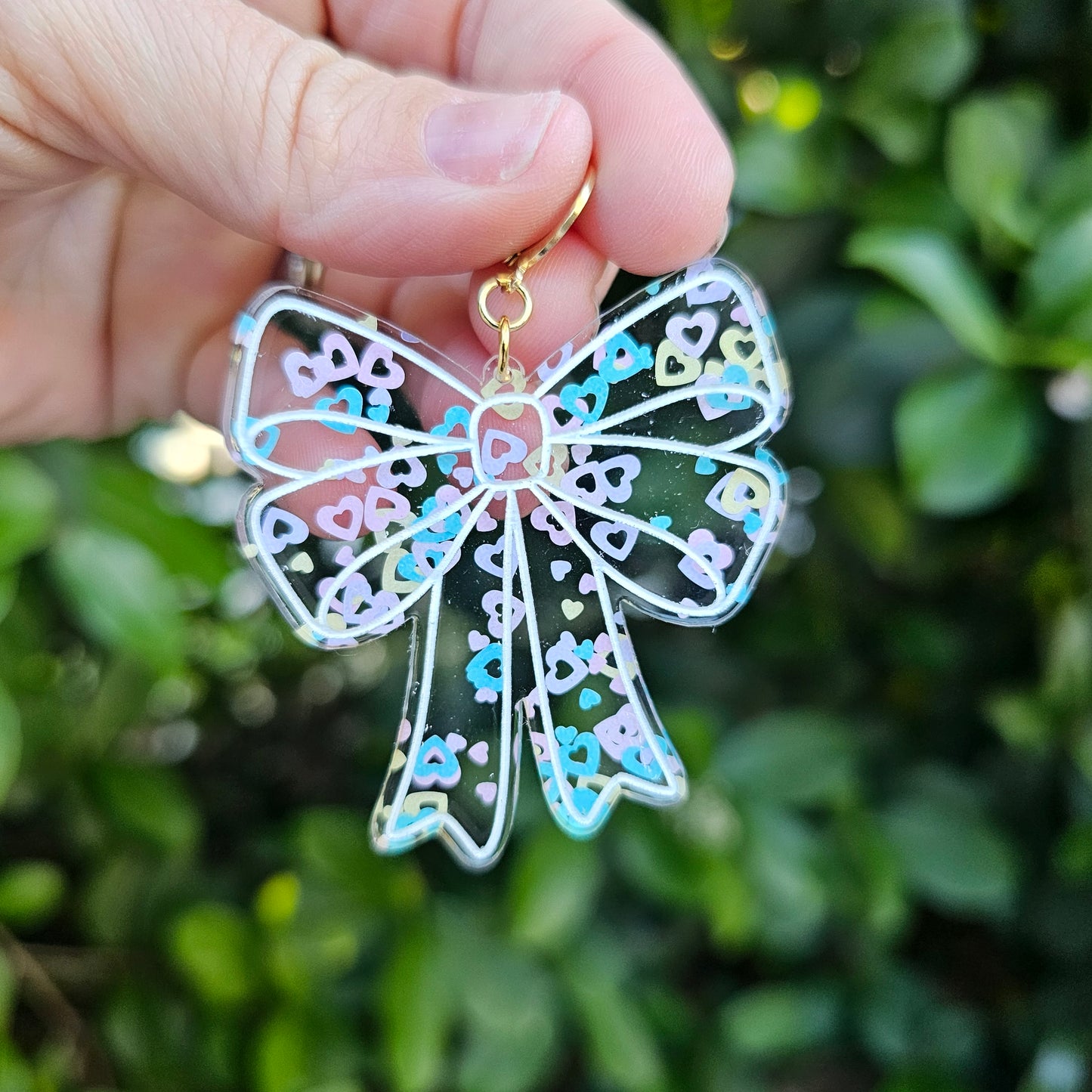 Giant Easter Bow Earrings | Pink Earrings | Lolita Earrings | Statement Earrings | Cottage Core Earrings
