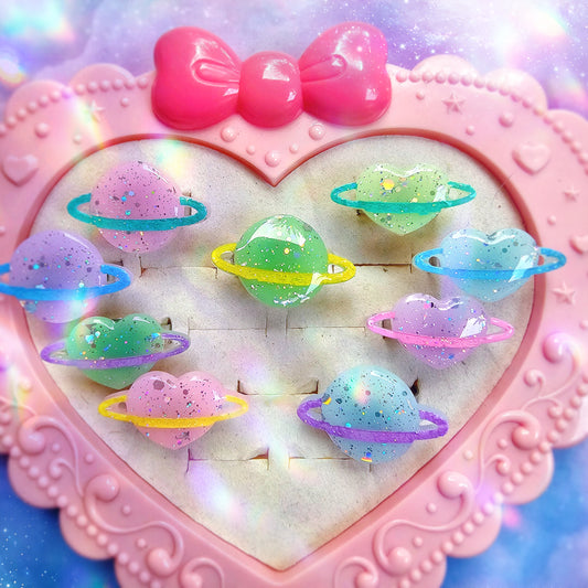 Pastel Planet Ring | Uchuu Kei Ring | Fairy Kei | Pastel Ring
