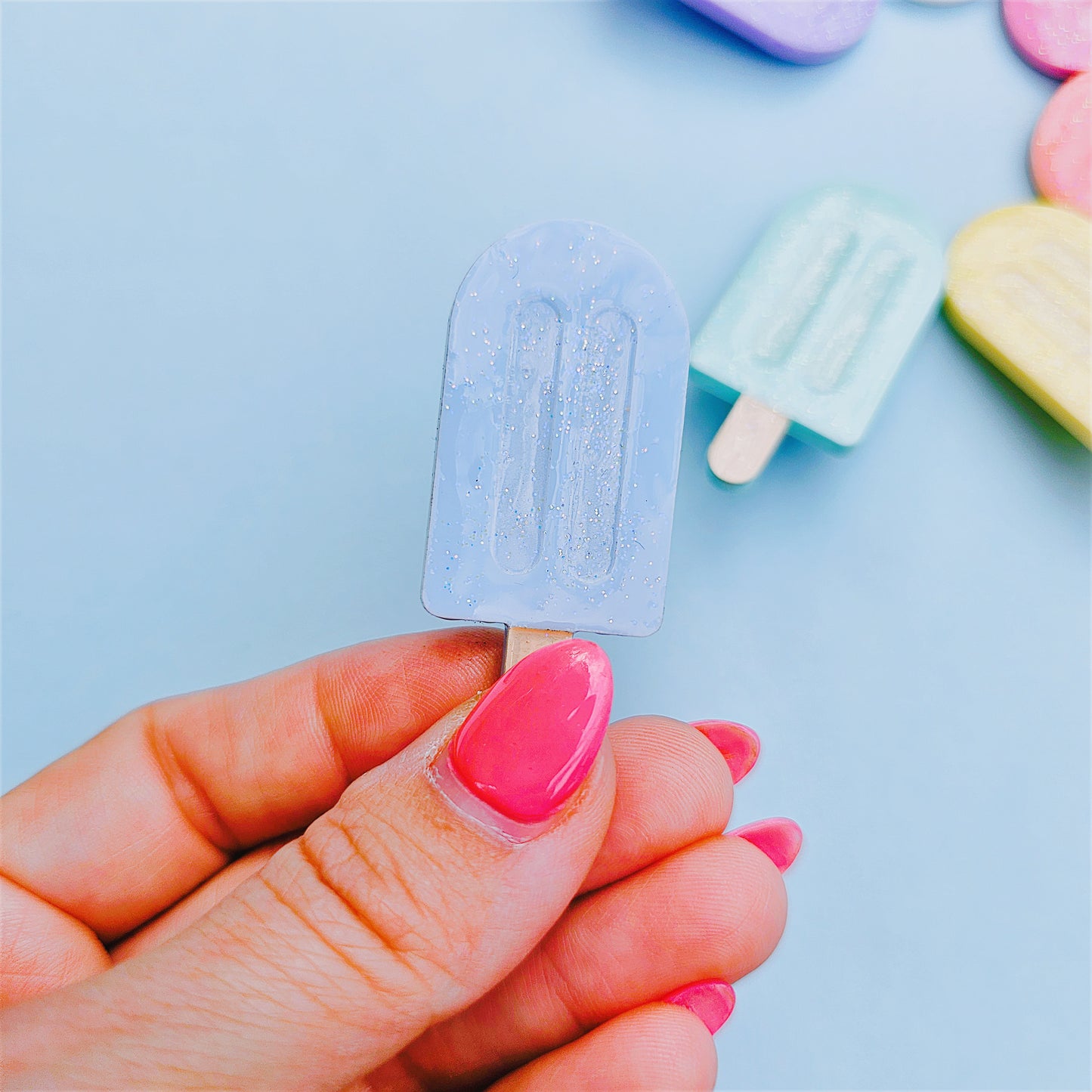 Popsicle Hair Clip | Sea Salt Popsicle | Summer Hair | Popsicle Clip | Fairy Kei Hair | Kingdom Hearts Hair Clip | Kawaii Hair