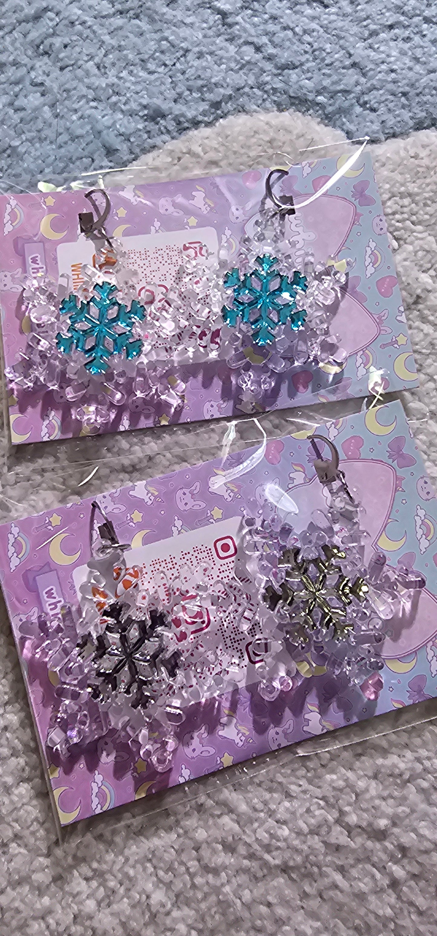 Crystal Snowflake Earrings | Winter Earrings | Christmas Earrings | Frozen Earrings | Snow Queen Earrings