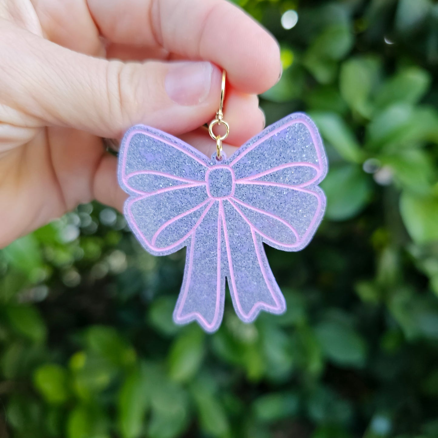 Giant Easter Bow Earrings | Pink Earrings | Lolita Earrings | Statement Earrings | Cottage Core Earrings