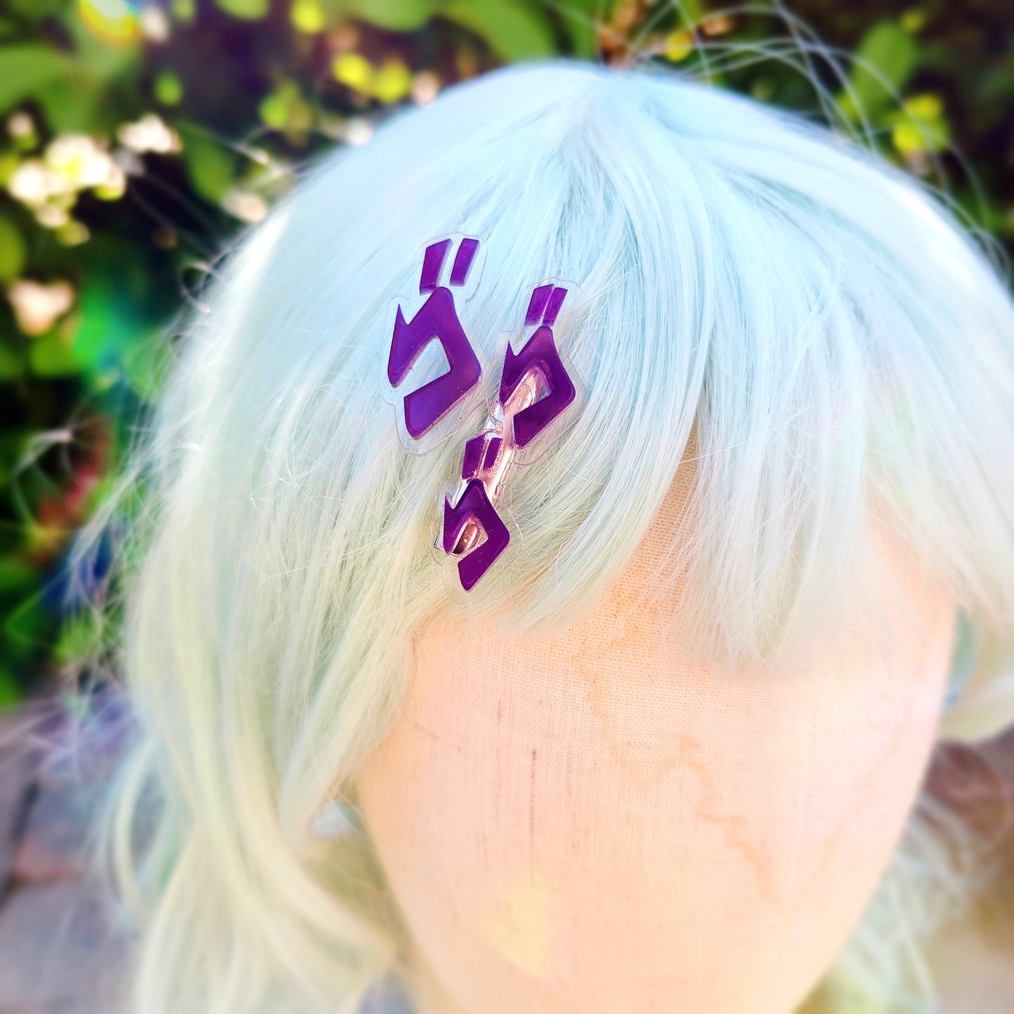 Jojo Hair Clip | JJBA Clip | Menancing Clip | Dio Hair Clip | Jojos Bizarre Adventure Clip | Manga Clip | Anime Clip