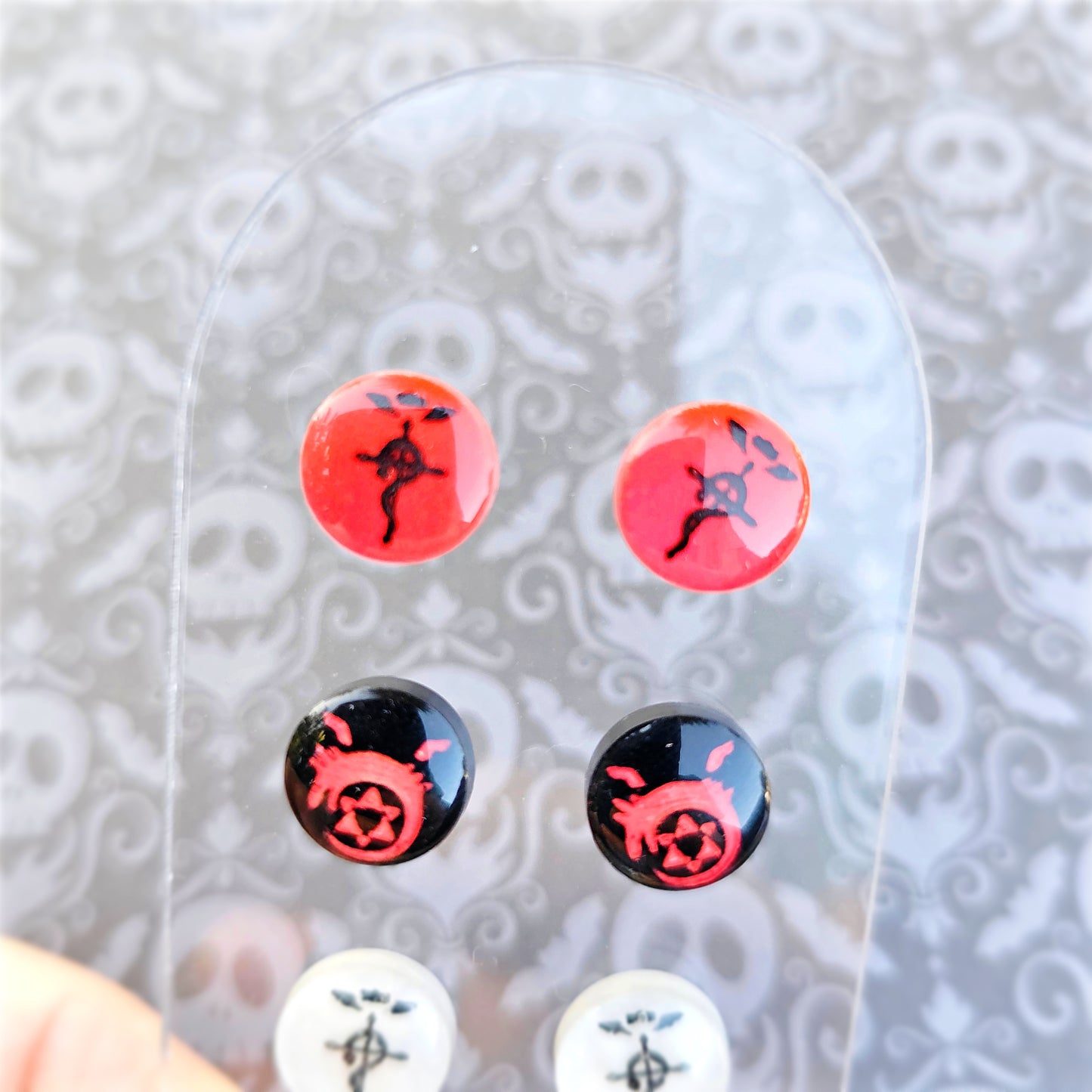 Full Metal Alchemist Stud Earring | FMA Stud Earring | Anime Stud | Homunculus Earring | Alchemist Earring