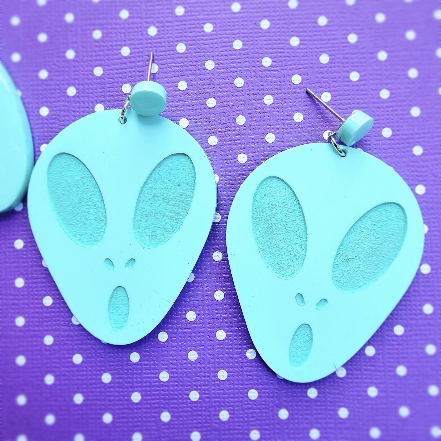 DanDanDan Earrings | Alien Earrings | Momo Earrings | Anime Earrings | Manga Earrings