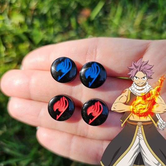 Fairy Tail Stud Earring | Natsu Stud Earring | Anime Stud | Fairy Tail Earring | Gray Fullbuster Earring