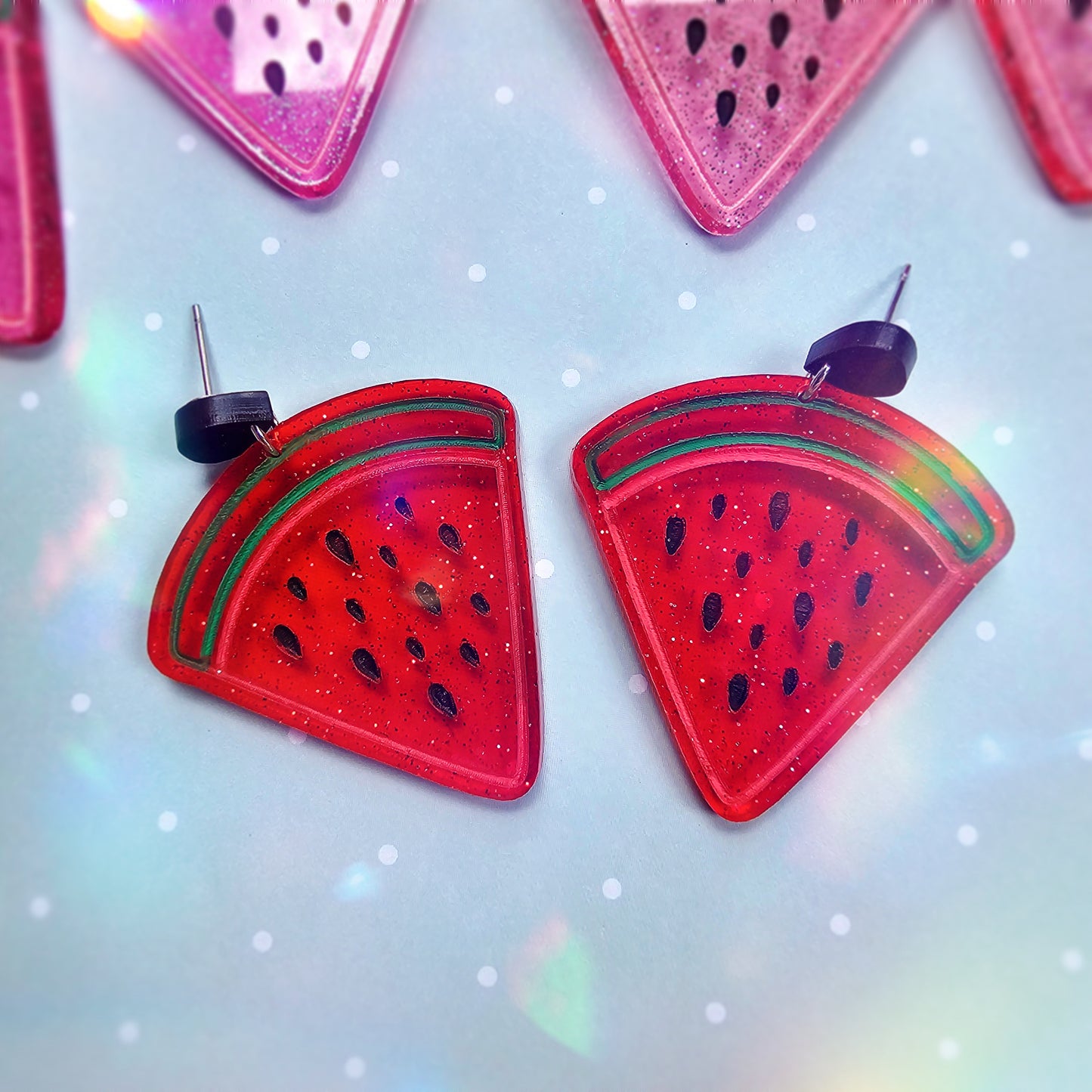Watermelon Earrings | Fruit Earrings | Pink Watermelon | Red Watermelon | Watermelon Stud