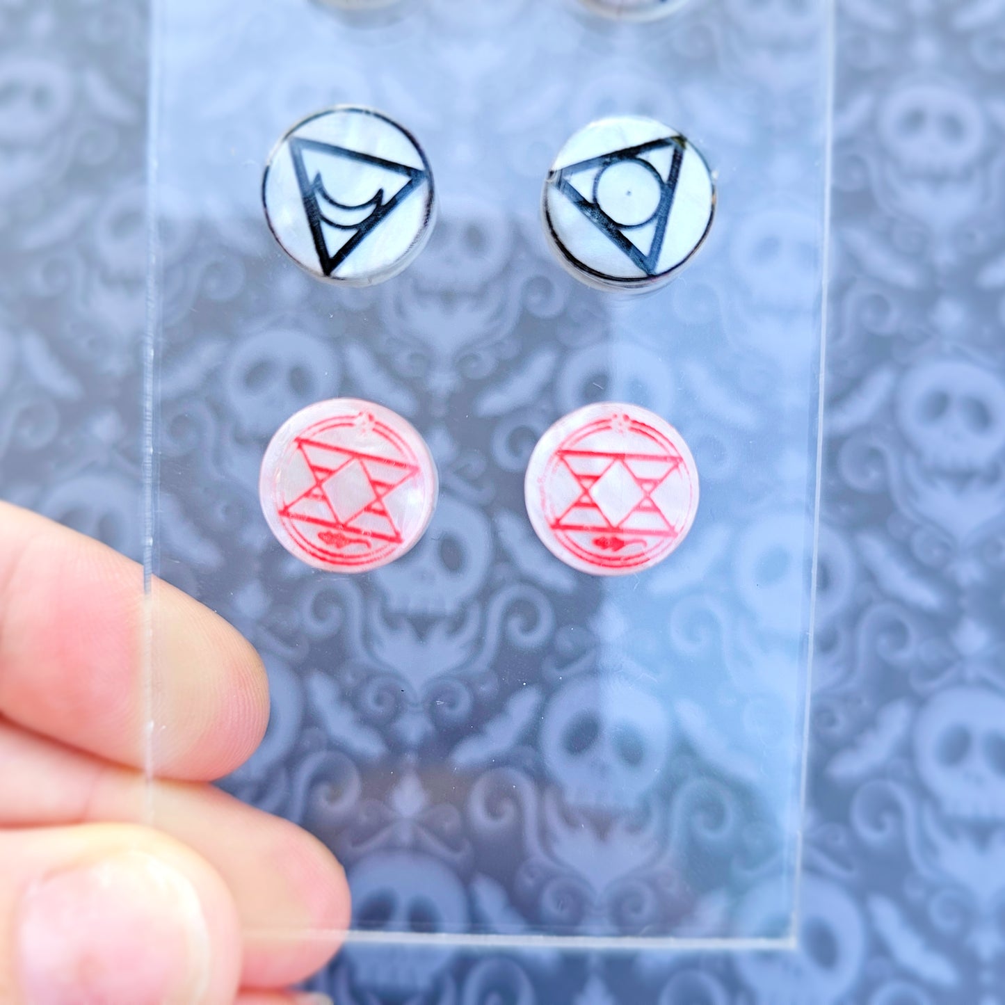 Full Metal Alchemist Stud Earring | FMA Stud Earring | Anime Stud | Homunculus Earring | Alchemist Earring