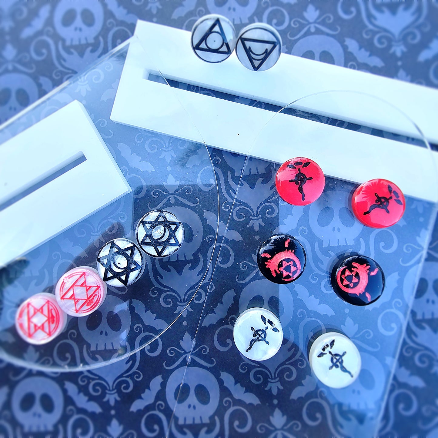 Full Metal Alchemist Stud Earring | FMA Stud Earring | Anime Stud | Homunculus Earring | Alchemist Earring