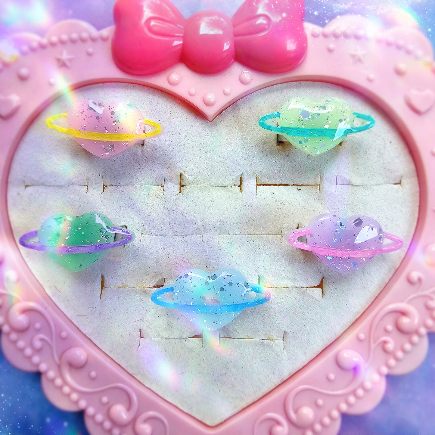 Pastel Planet Ring | Uchuu Kei Ring | Fairy Kei | Pastel Ring