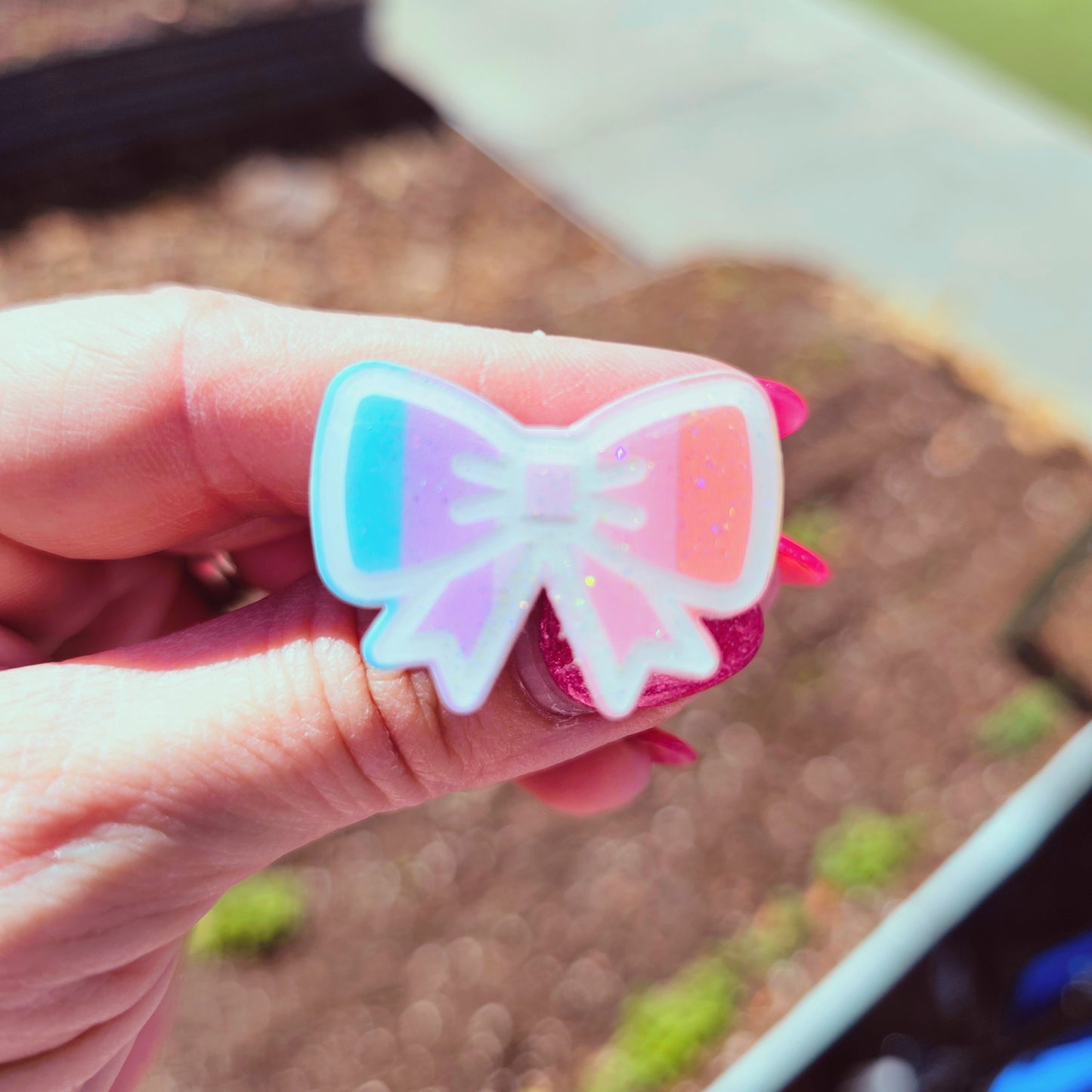 Rainbow Bow Ring | Rainbow Ring | Valentines Ring | Lolita Ring | Fairy Kei Ring | Decora Kei Ring