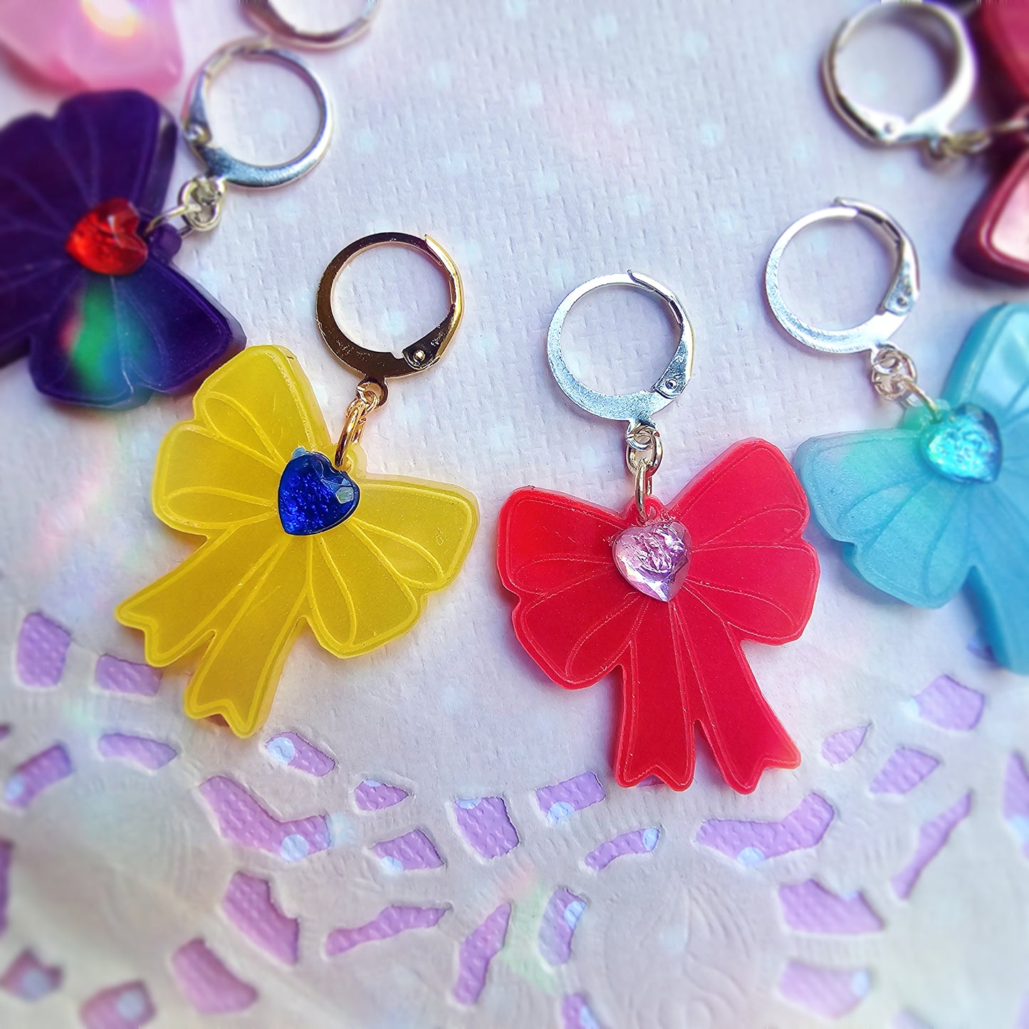 Sailor Moon Bow Earring | Magical Girl Bow Earring | Anime Earring | Sailor Moon Earring
