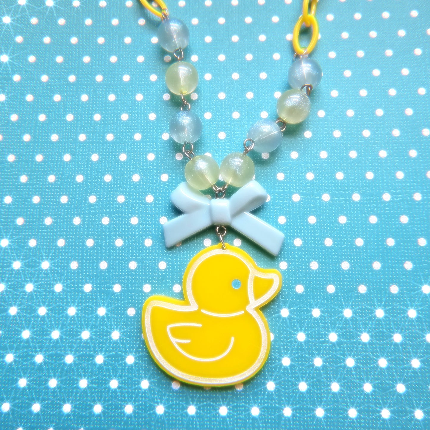 Rubber Ducky Necklace | Yellow Duck Necklace | Kitschy Necklace