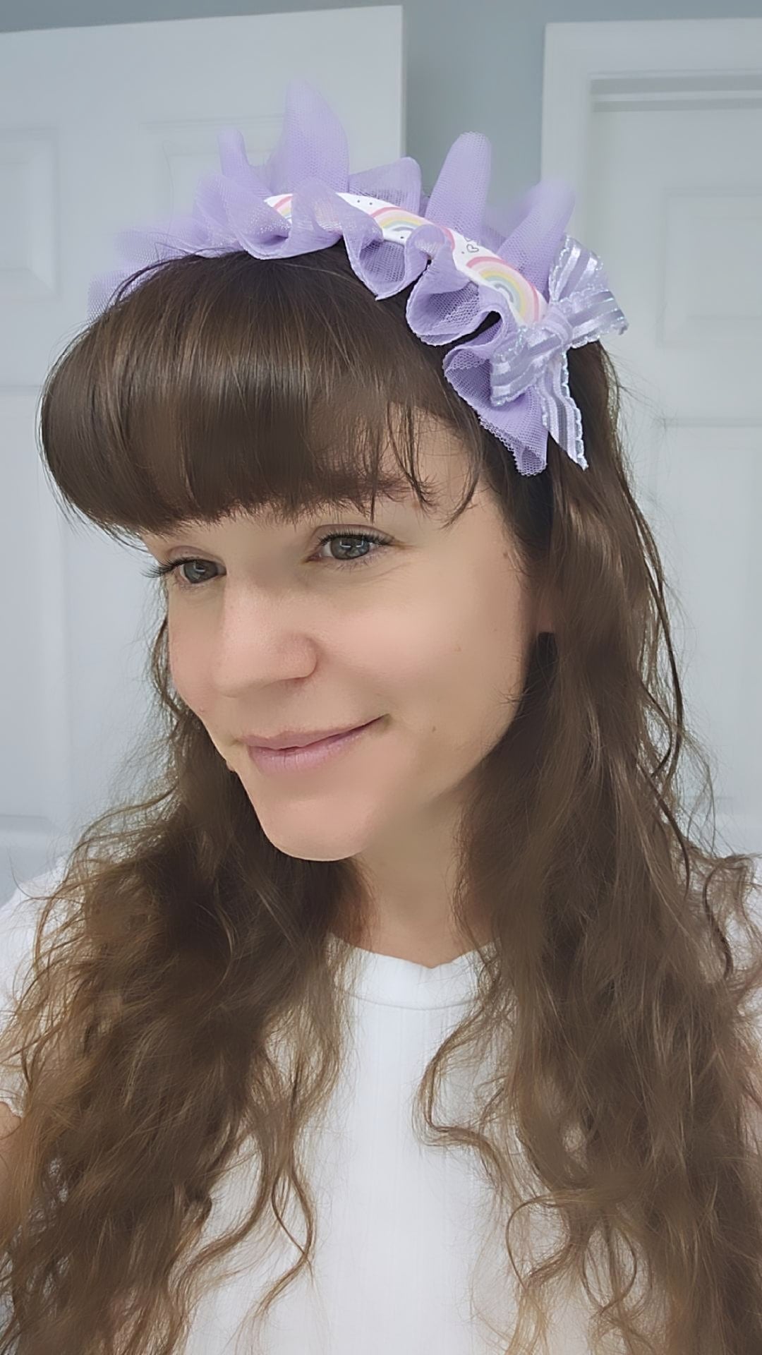 Rainbow Headband | Fairy Kei Headband | Sweet Lolita Headdress | Purple Headband