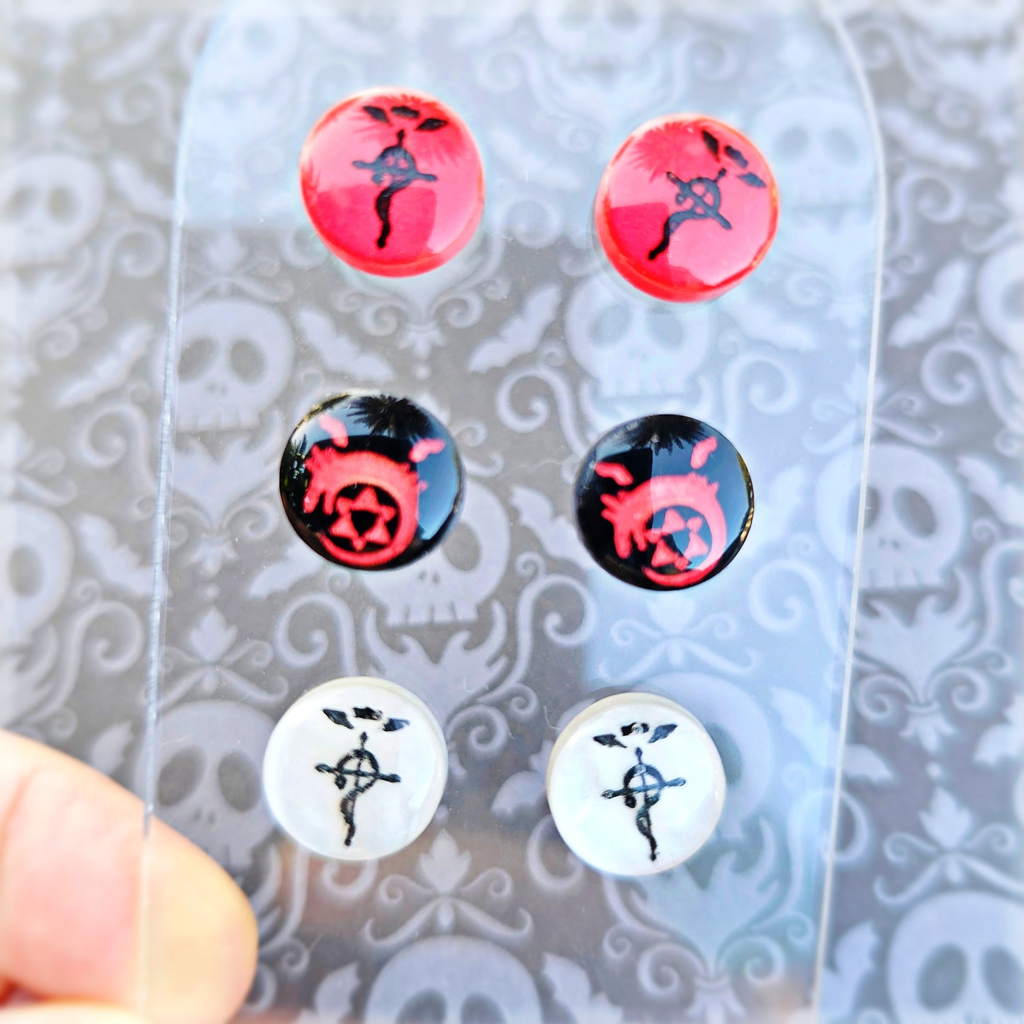 Full Metal Alchemist Stud Earring | FMA Stud Earring | Anime Stud | Homunculus Earring | Alchemist Earring