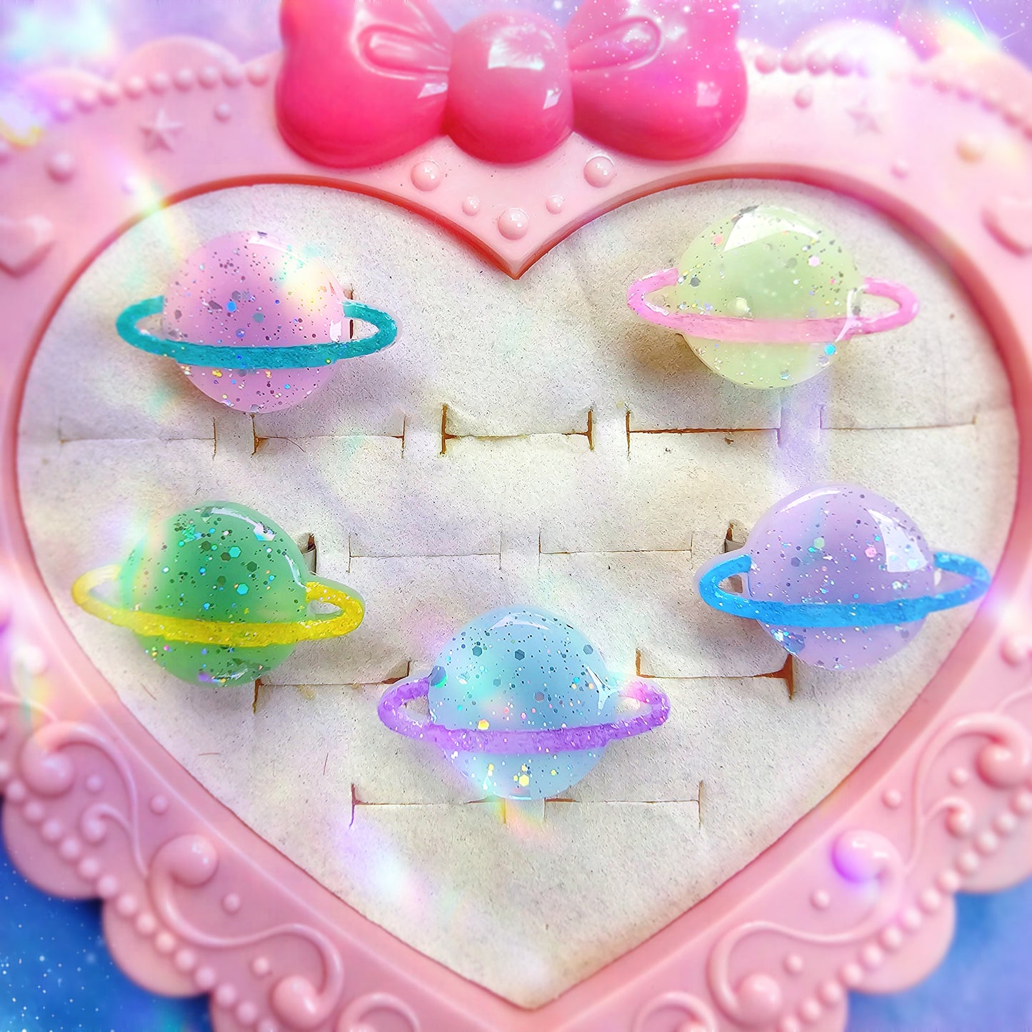 Pastel Planet Ring | Uchuu Kei Ring | Fairy Kei | Pastel Ring