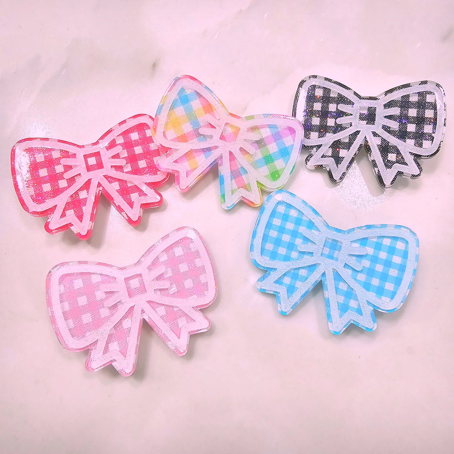 Gingham Bow Hairclip | Gingham Clip | Summer Clip | Lolita Clip