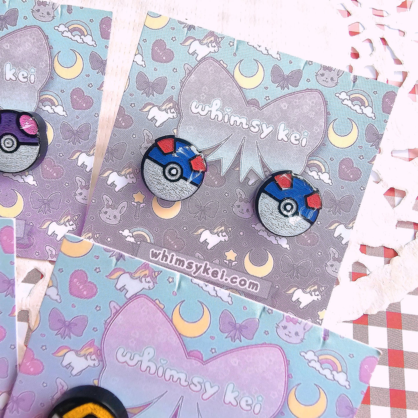 Pokemon Stud Earring | Pokeball Stud Earring | Anime Stud | Pokémon Earring | Pokeball Earring