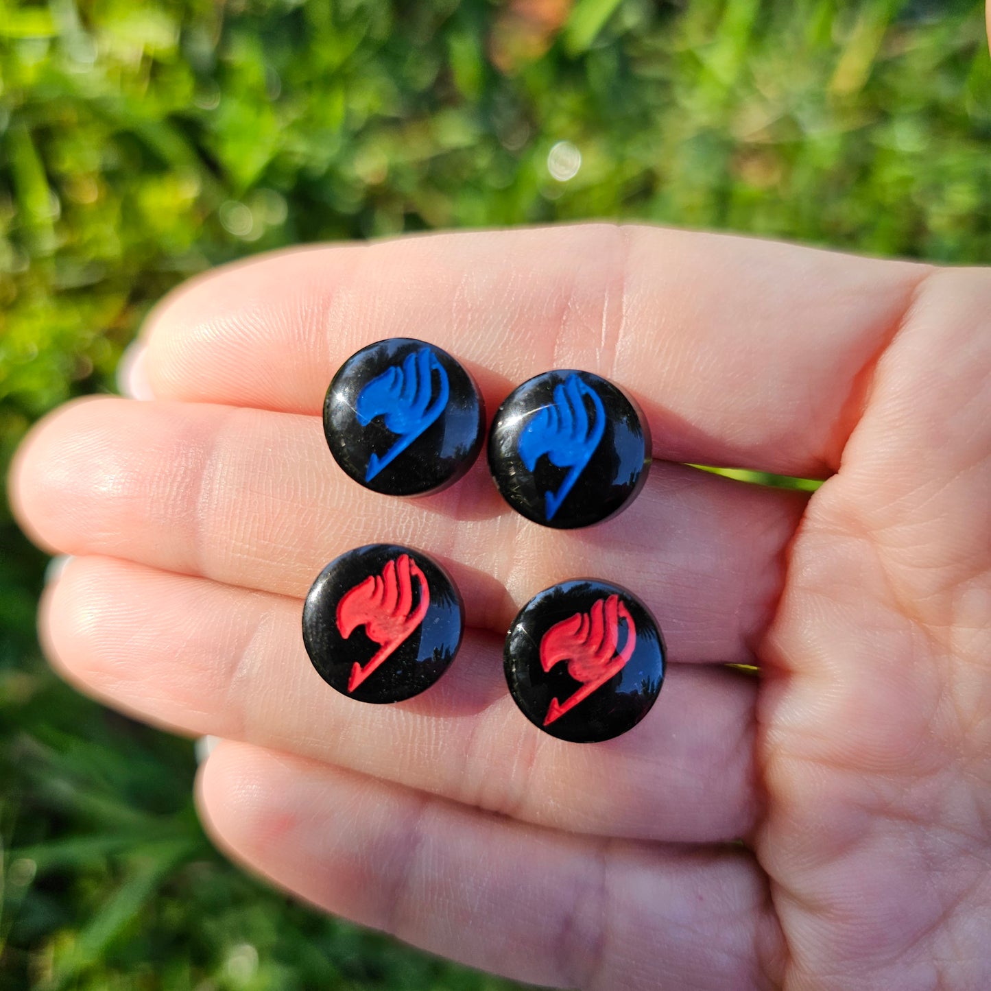 Fairy Tail Stud Earring | Natsu Stud Earring | Anime Stud | Fairy Tail Earring | Gray Fullbuster Earring