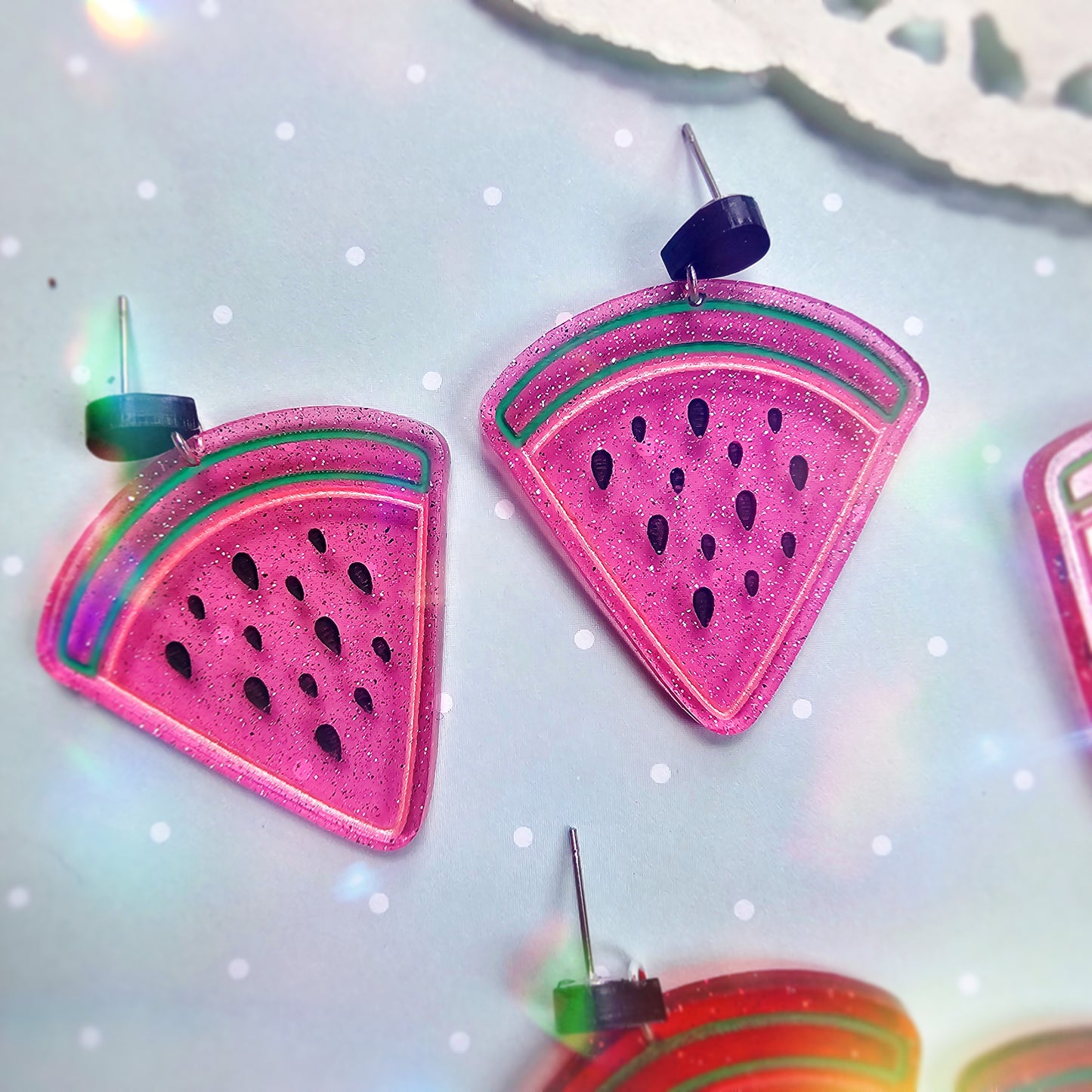 Watermelon Earrings | Fruit Earrings | Pink Watermelon | Red Watermelon | Watermelon Stud