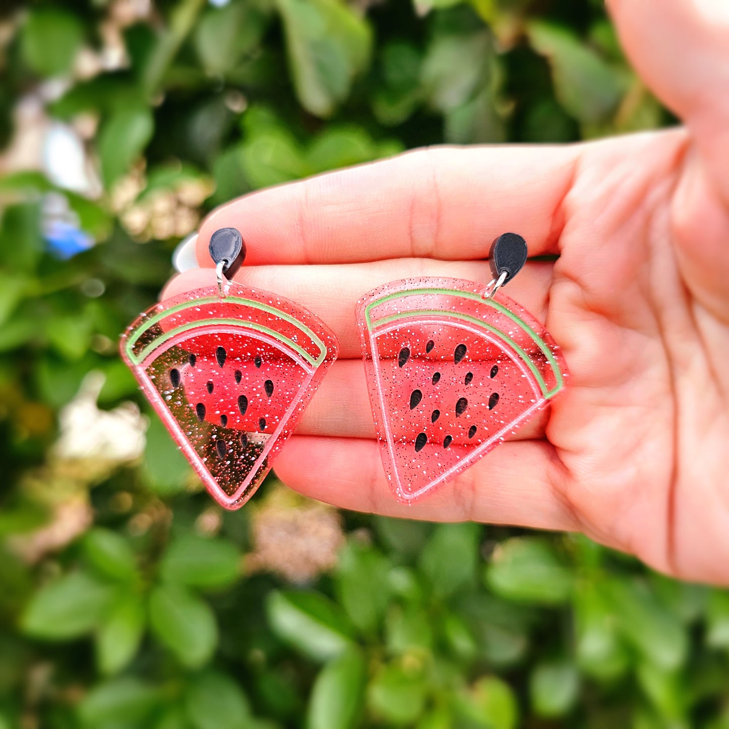 Watermelon Earrings | Fruit Earrings | Pink Watermelon | Red Watermelon | Watermelon Stud