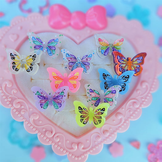 Butterfly Ring | Sparkly Ring | Spring Ring | Summer Ring | Pastel Butterfly | Glow Butterfly