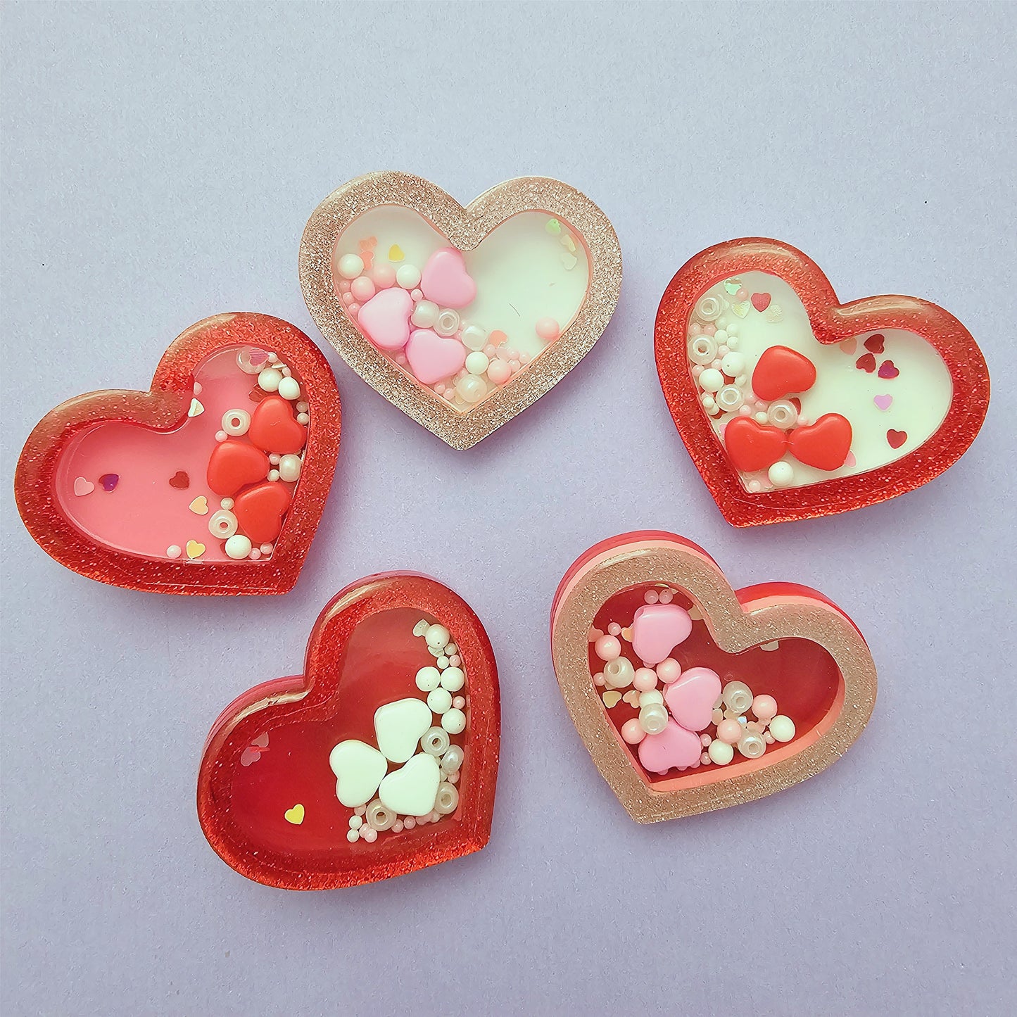 Heart Shaker Clip | Shaker Hair Clip | Heart Clip | Valentines Clip | Lovecore Clip | Sweet Lolita Clip