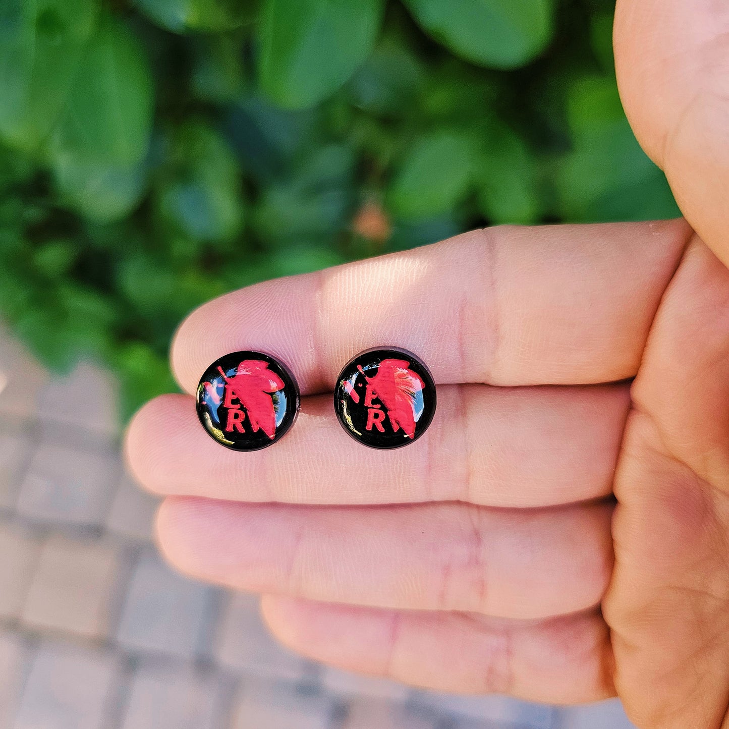 Evangelion Earrings | NERV Earrings | Anime Earrings | Evangelion Stud Earrings | Anime Inspired Earrings