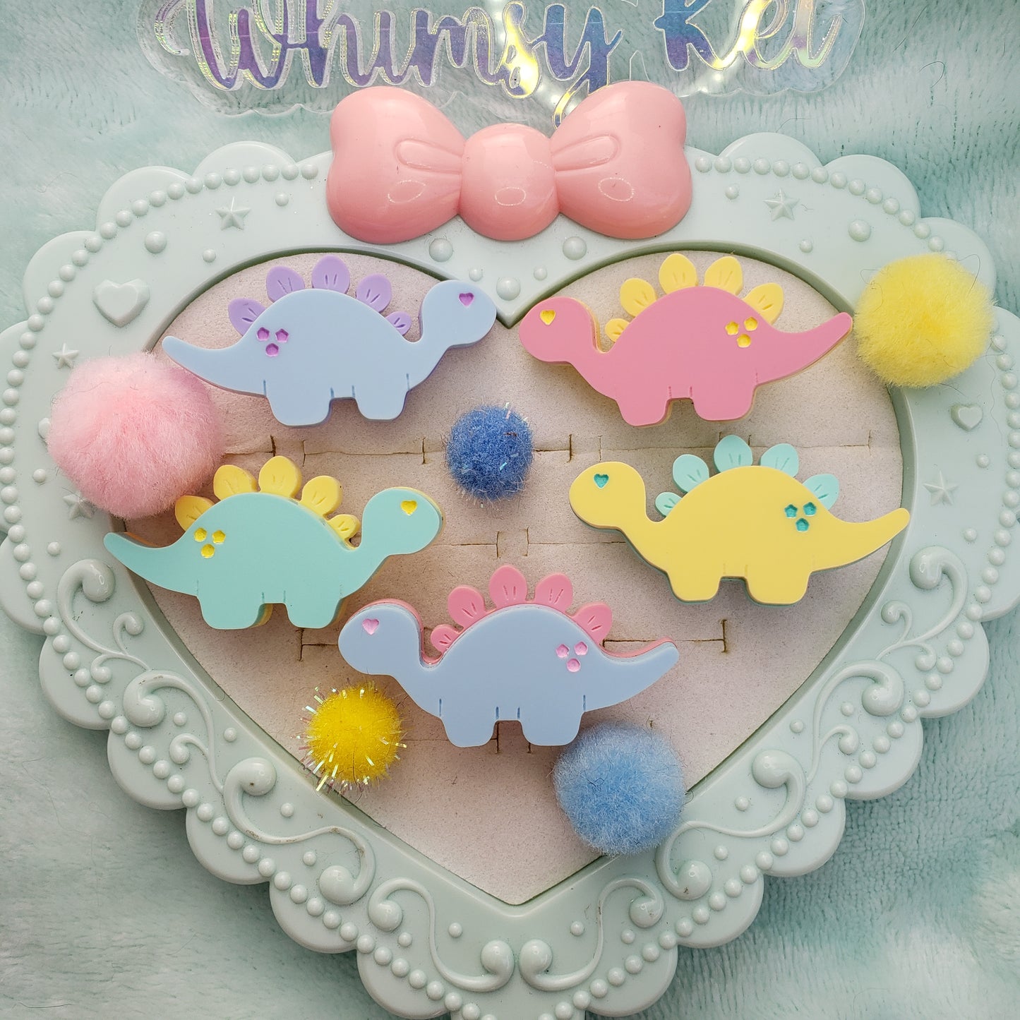 Pastel Stegosaurus Ring | Pastel Dinosaur Ring | Pastel Dino | Kawaii Dino | Dino Kei Ring | Dino Core