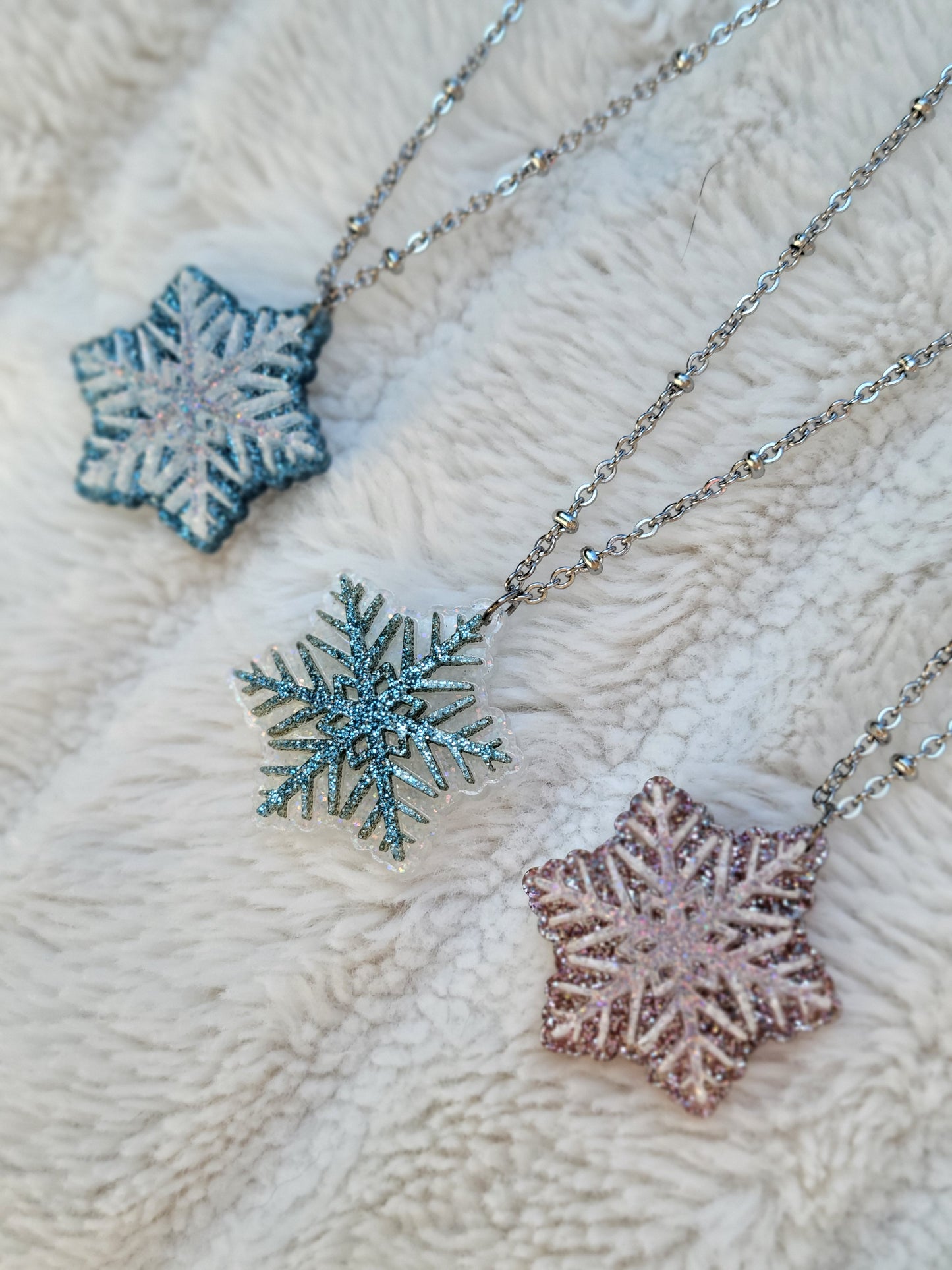 Snowflake Necklace | Winter Necklace | Snow Queen Jewelry | Christmas Jewelry |