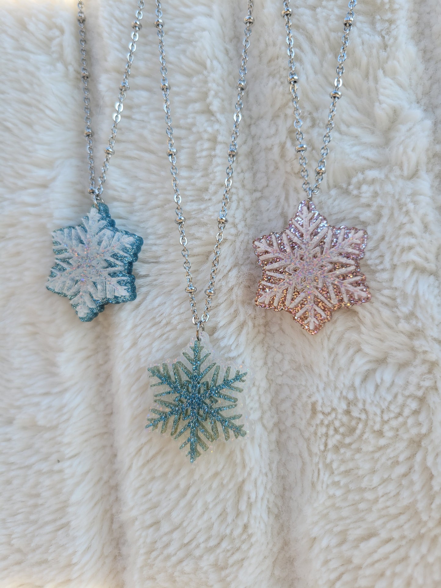 Snowflake Necklace | Winter Necklace | Snow Queen Jewelry | Christmas Jewelry |