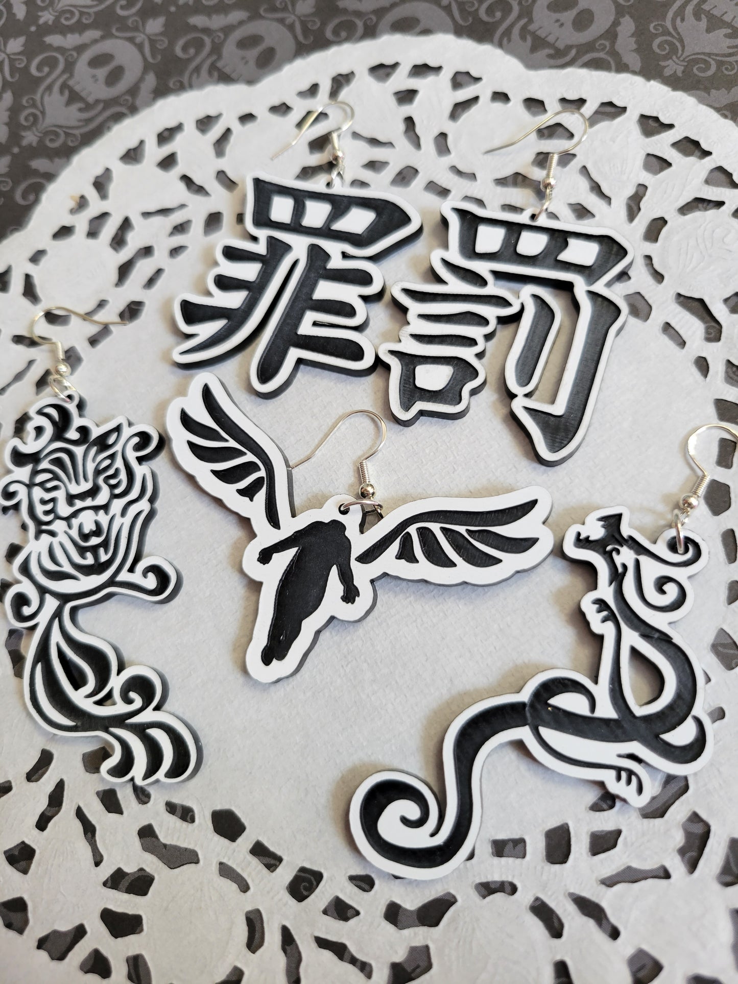 Tokyo Revengers Inspired Earrings | Tattoo Earrings | Draken Earring | Mitsuya Earring | Baji Earring | Valhalla Earring | Hanma Earring | Kazutora Earring