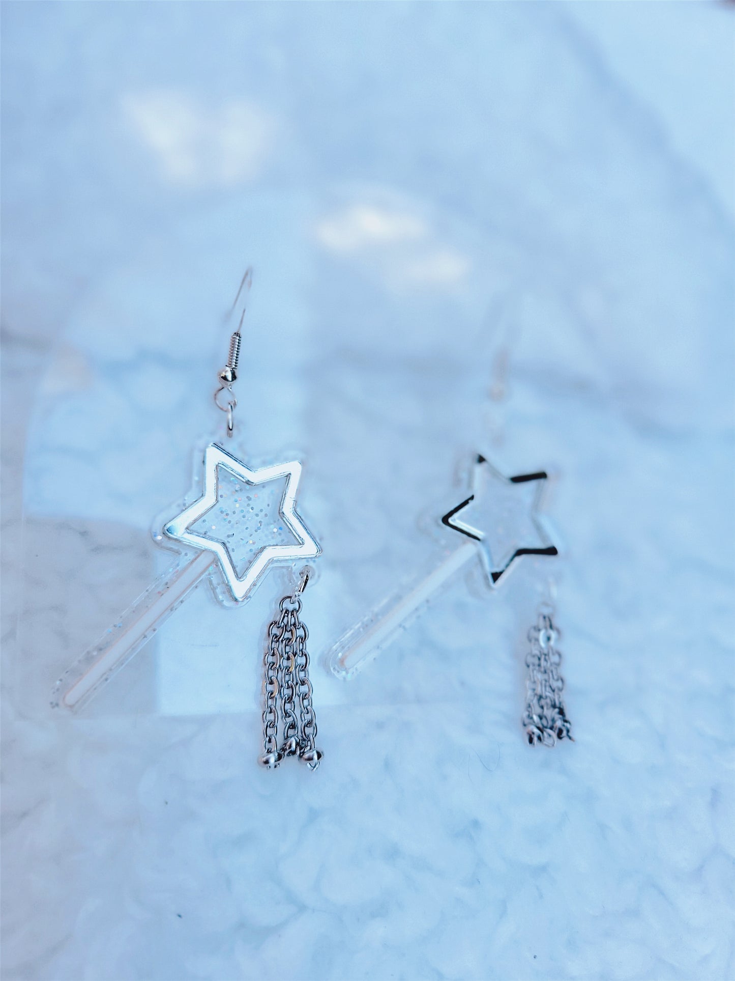 Magic Wand Earrings | Magical Girl Earrings | Sparkly Wand | Mahou Kei Earrings