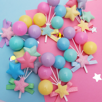 Pastel Balloon Hair Clip | Birthday Balloon Clip | Birthday Kei Hair | Spank Kei Clip | Fairy Kei